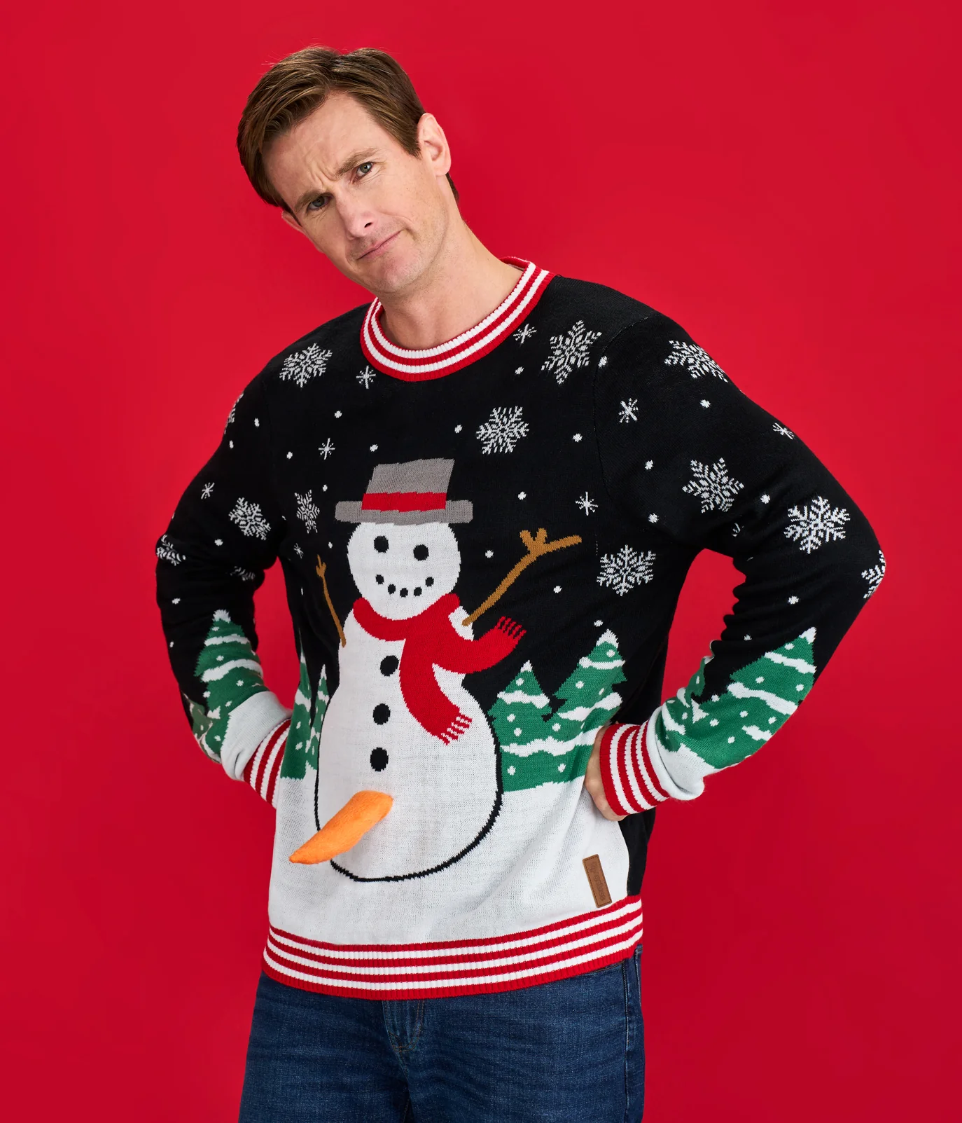 Men's Frisky Frosty Pump Ugly Christmas Sweater