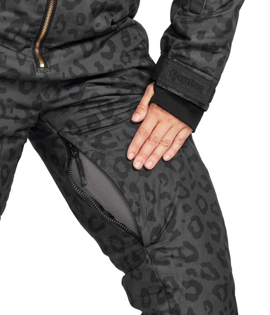 Women's Midnight Leopard Snow Suit