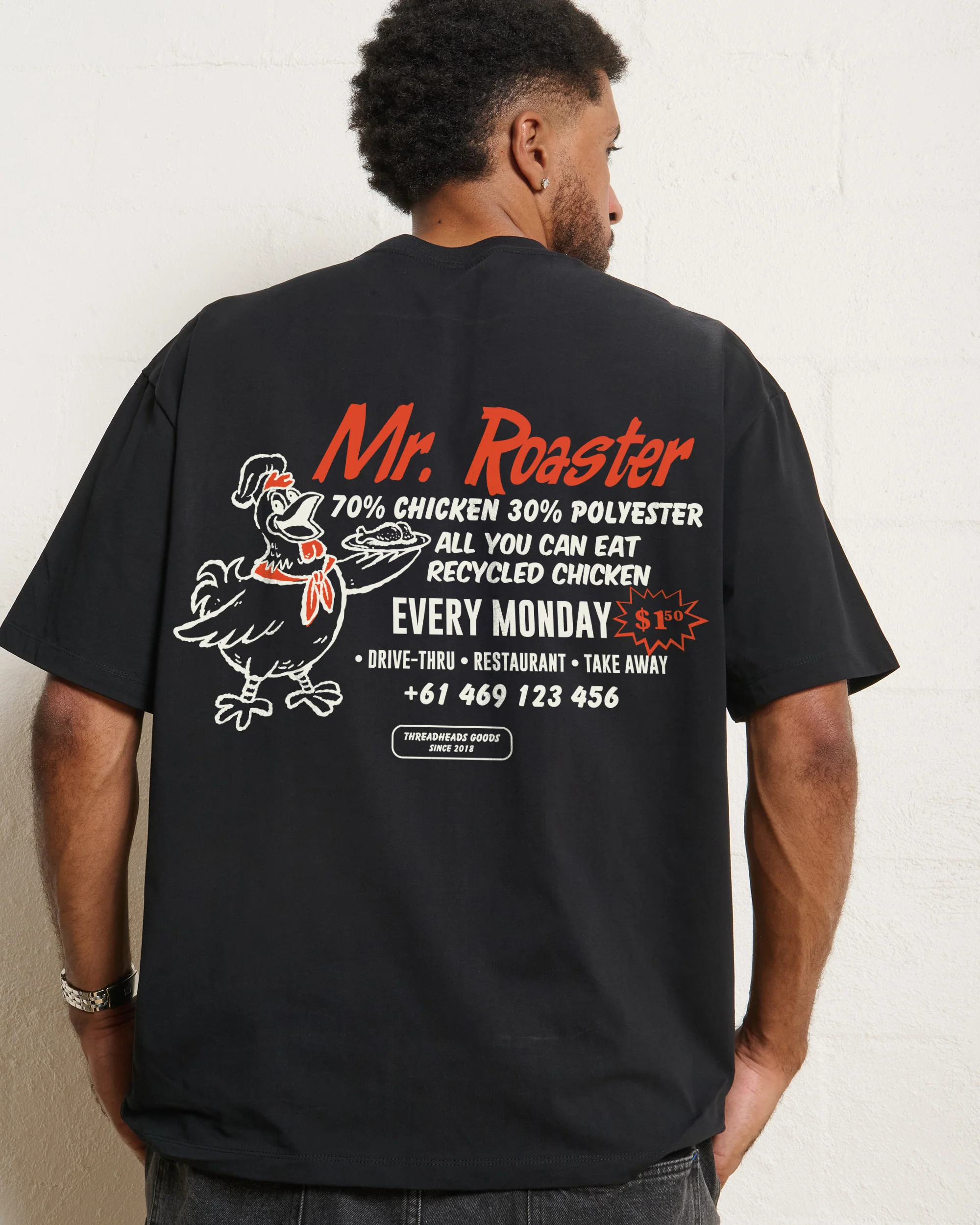 Mr. Roaster Fried Chicken Oversized Tee
