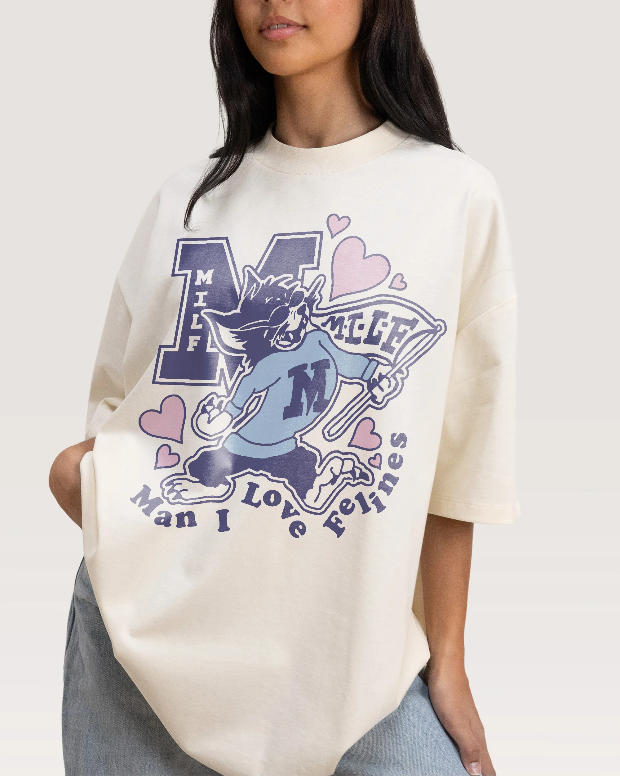 Milf Mascot Oversized Tee