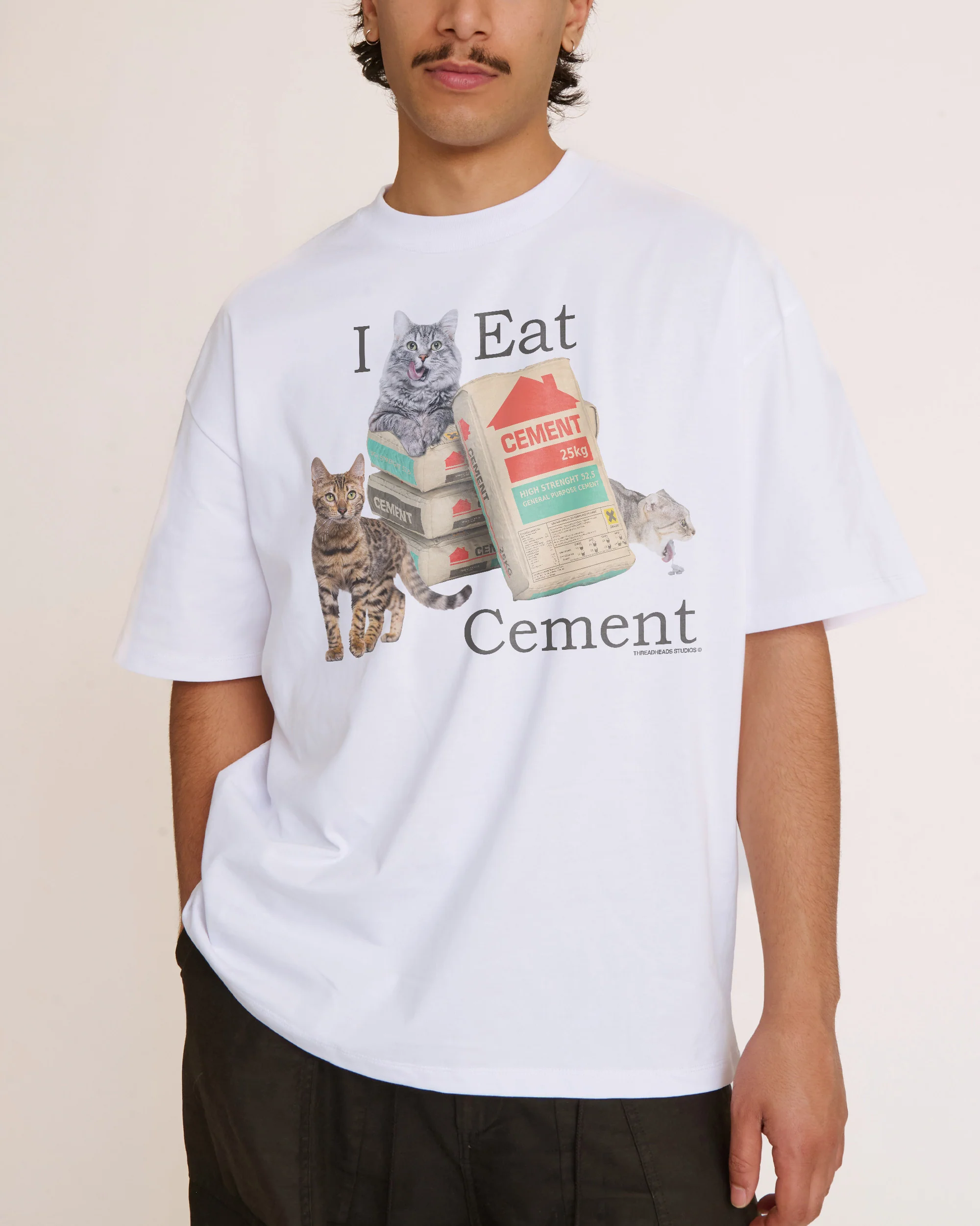 I Eat Cement Oversized Tee