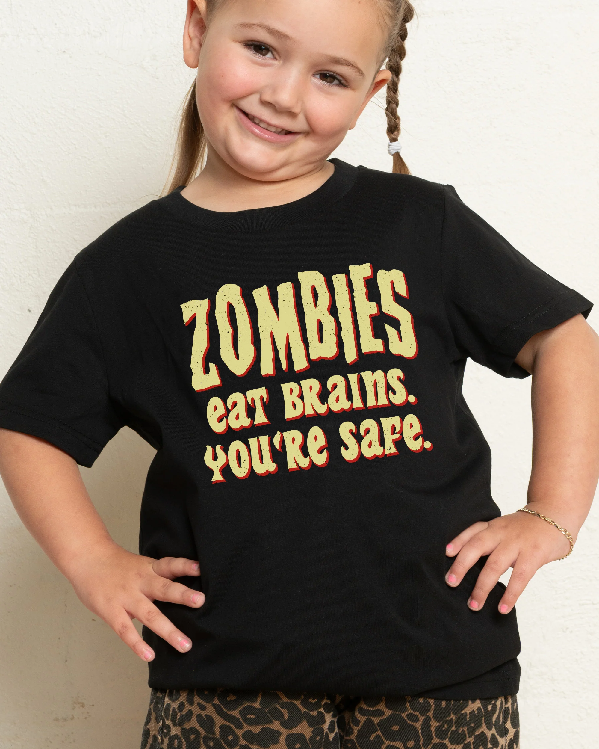 Zombies Eat Brains Kids T-Shirt