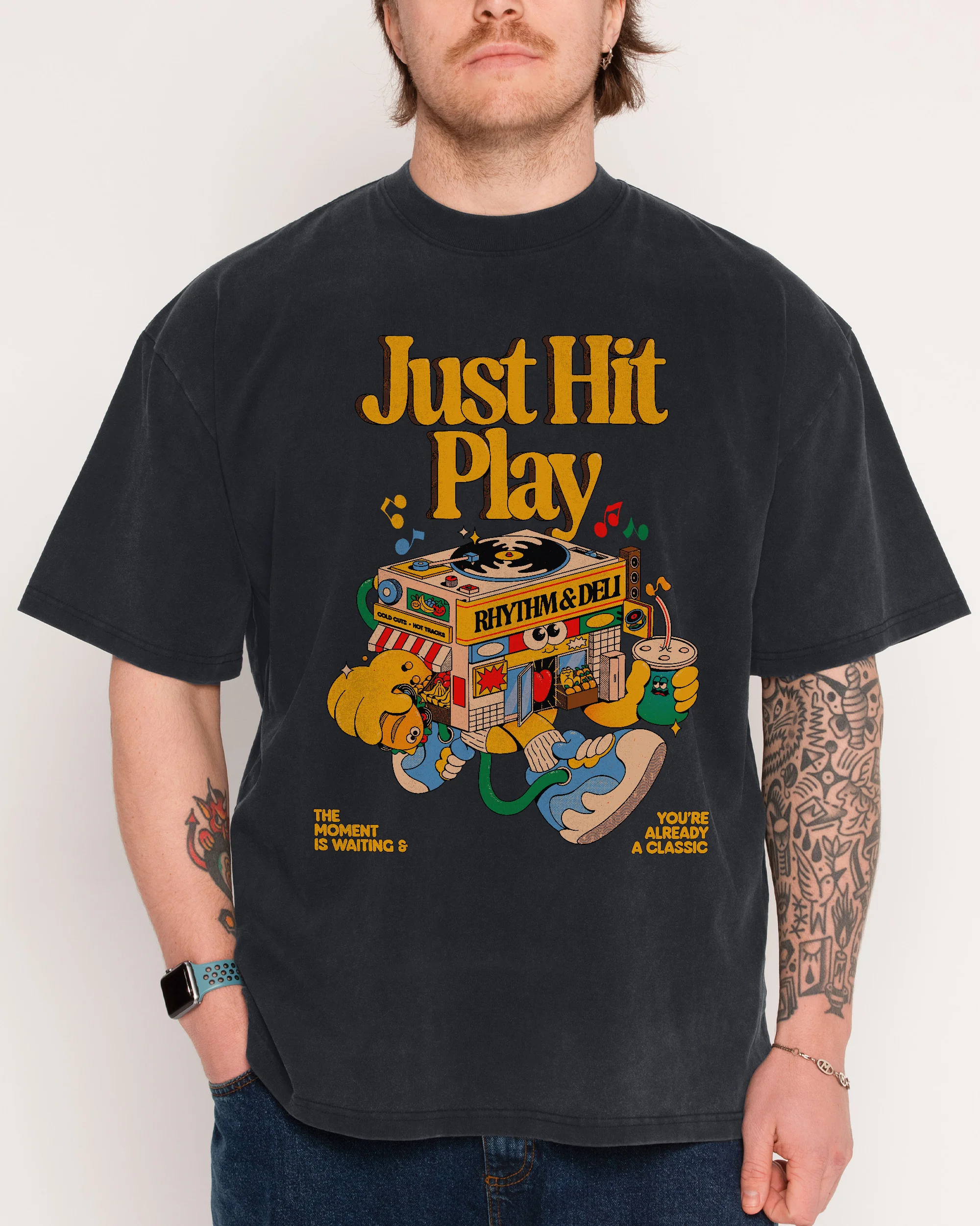Just Hit Play Wash Tee