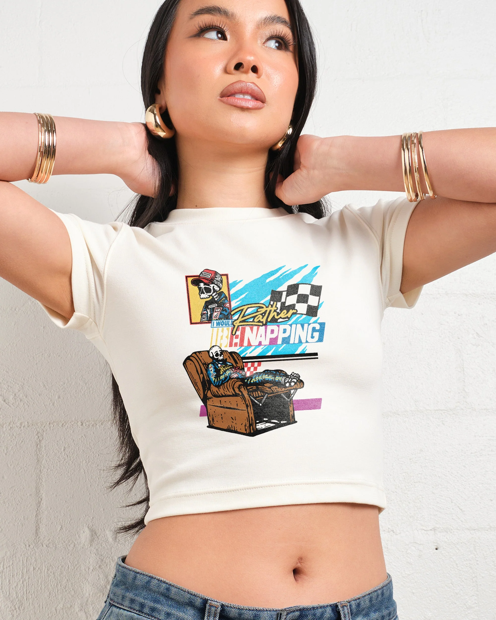 I Would Rather Be Napping Baby Tee