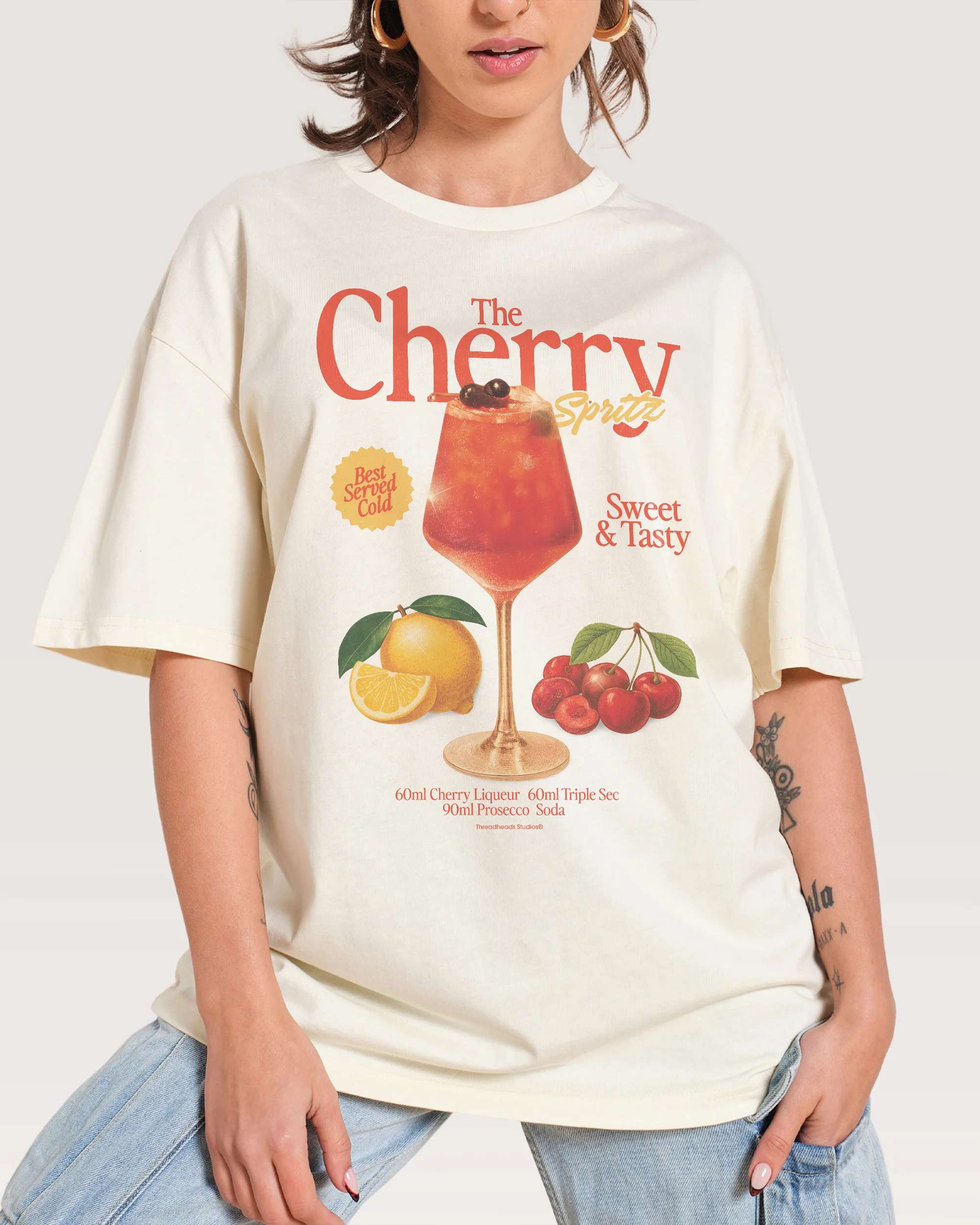 Cherry Spritz Oversized Tee