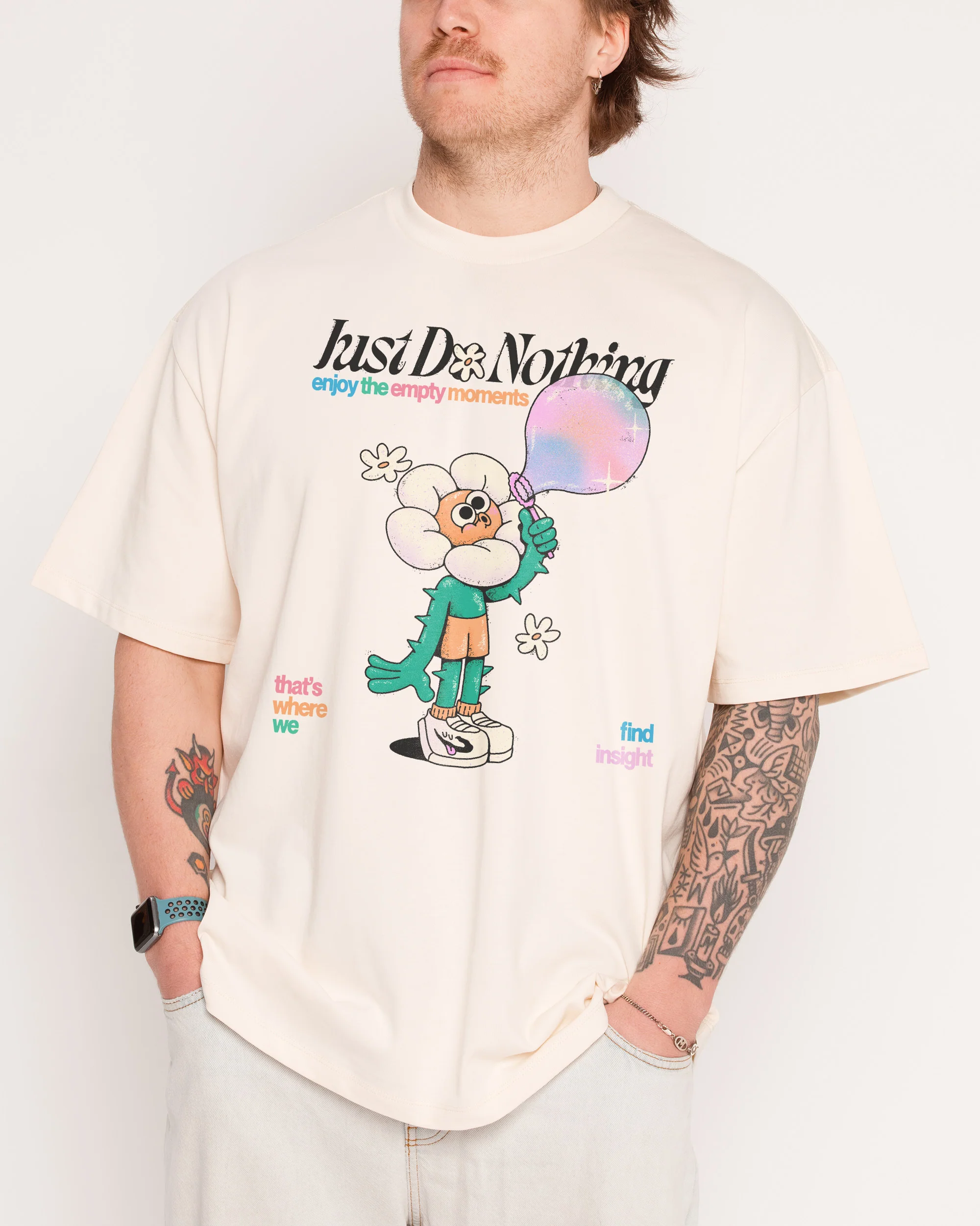 Just Do Nothing Oversized Tee