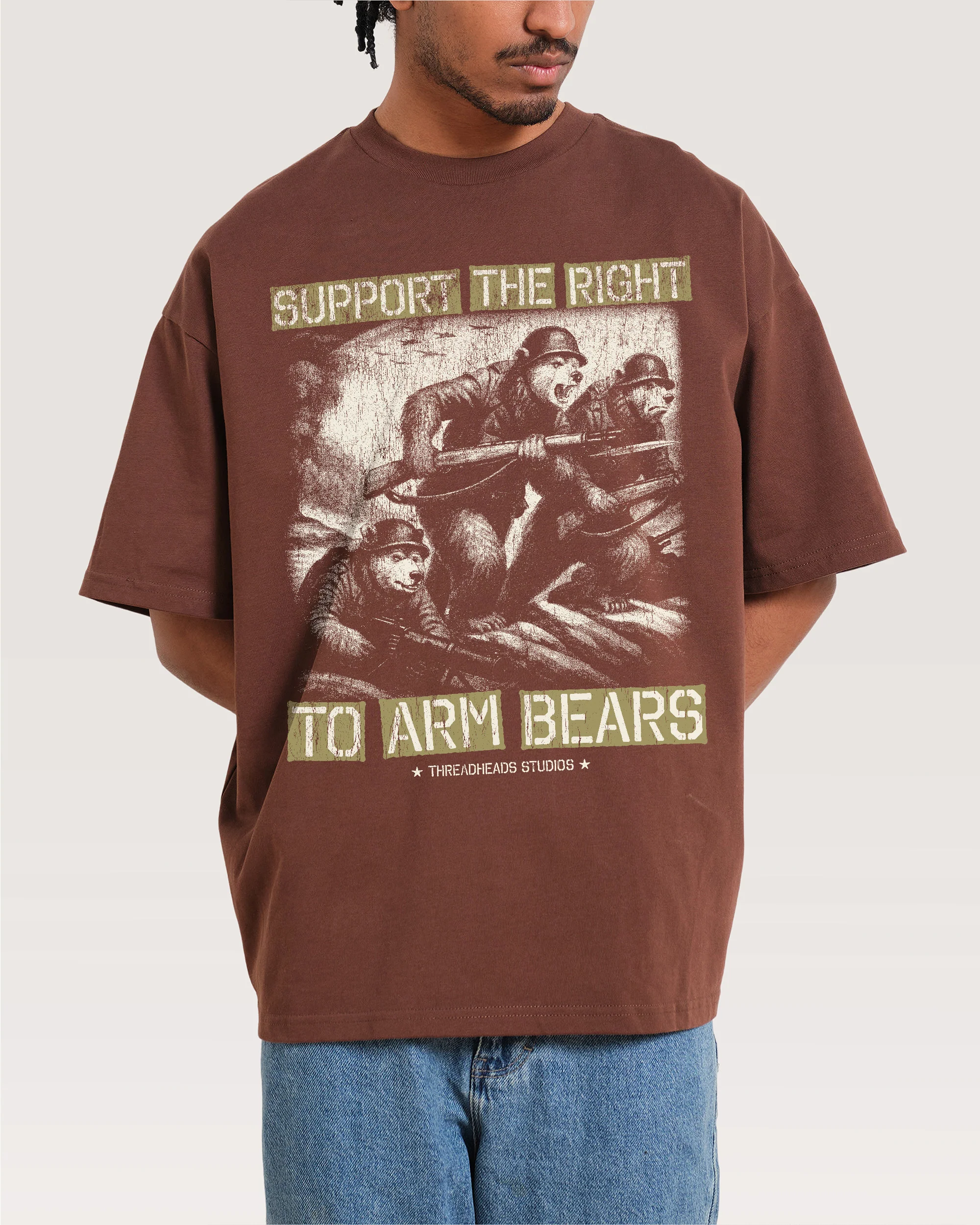 Arm Bears Oversized Tee