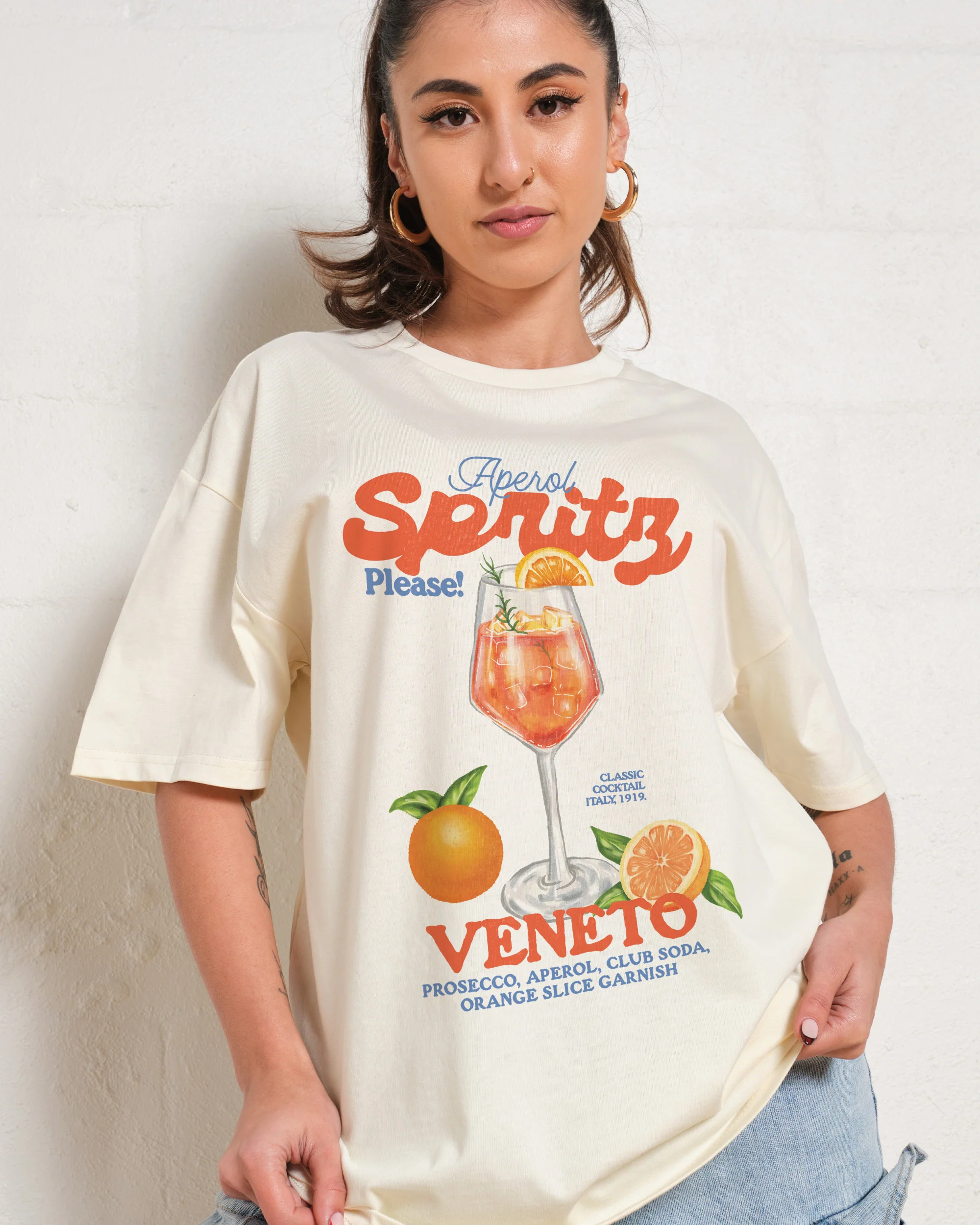 Aperol Spritz Please! Oversized Tee