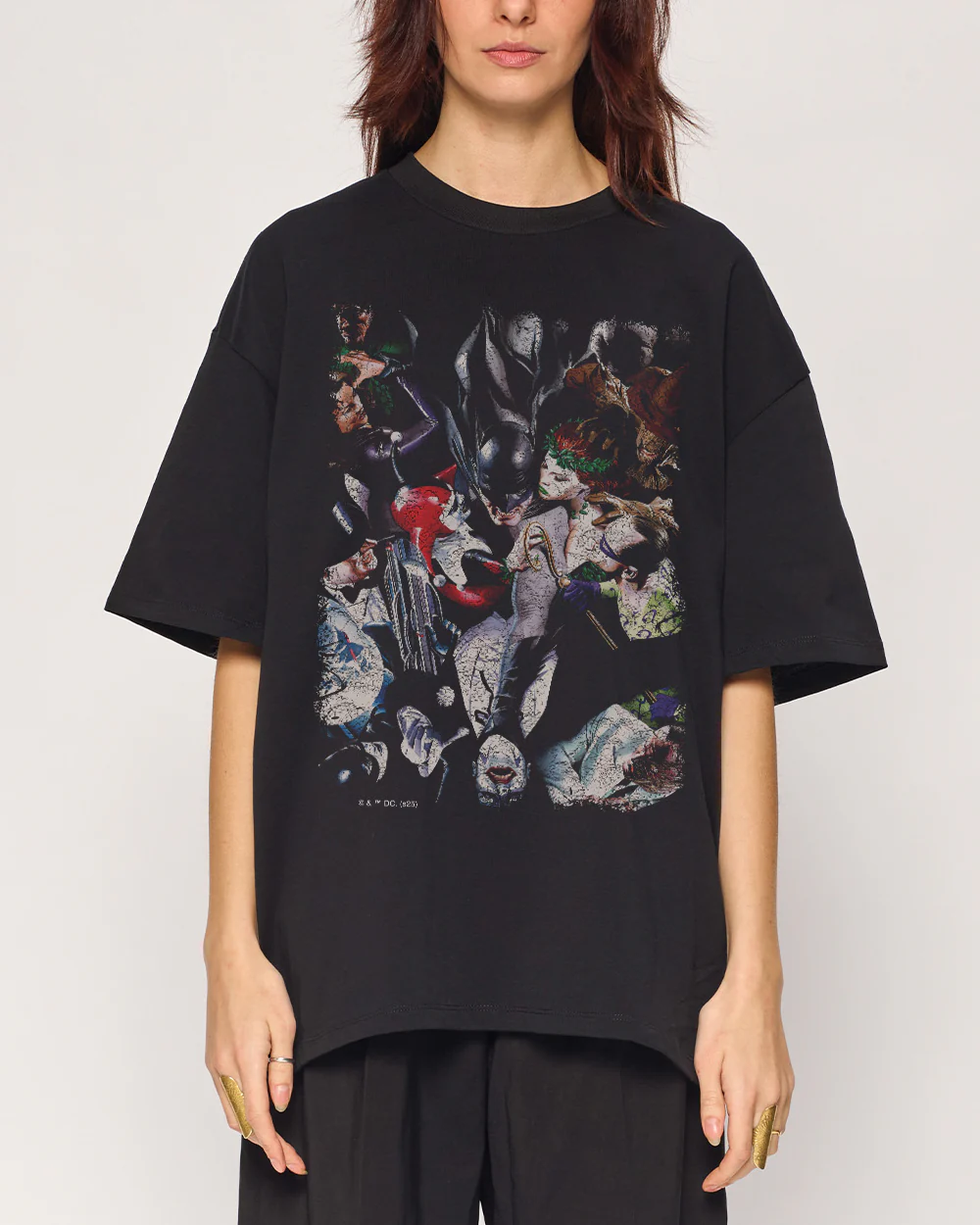 Batman Villains Compilation Oversized Tee