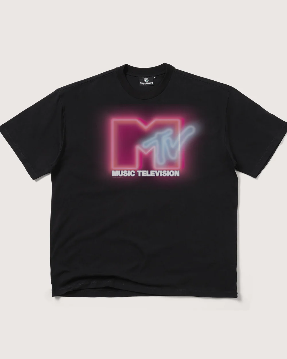 Neon MTV Logo Oversized Tee
