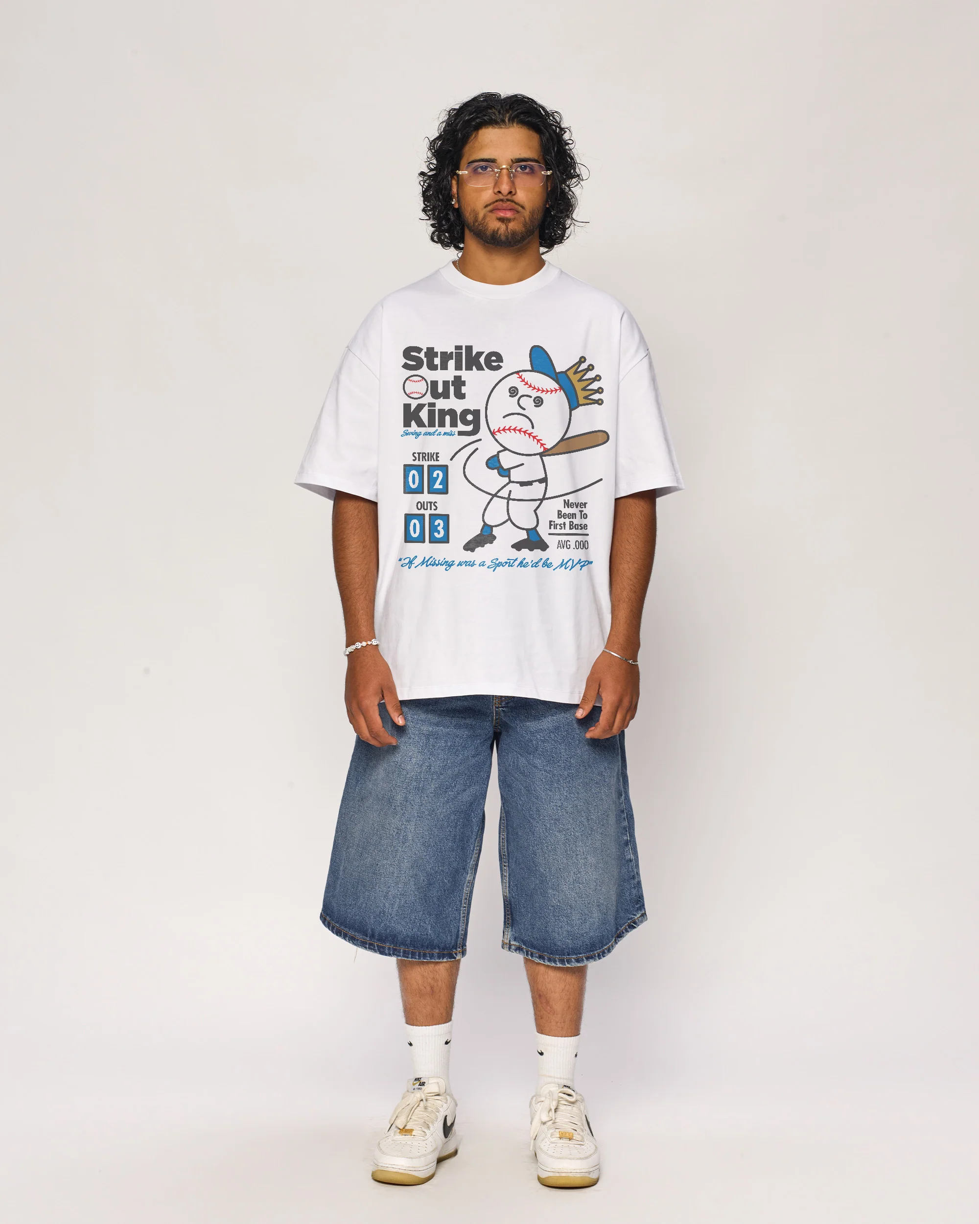 Strike Out King Oversized Tee