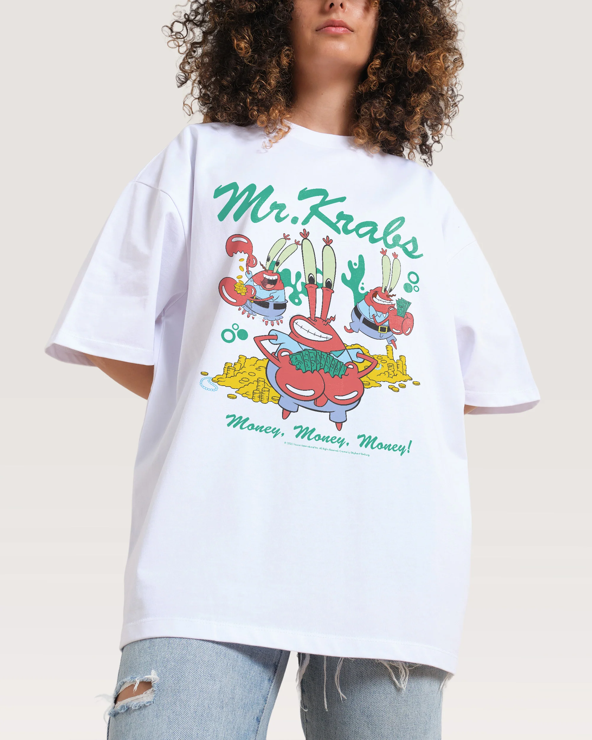 Money Man Krabs Oversized Tee