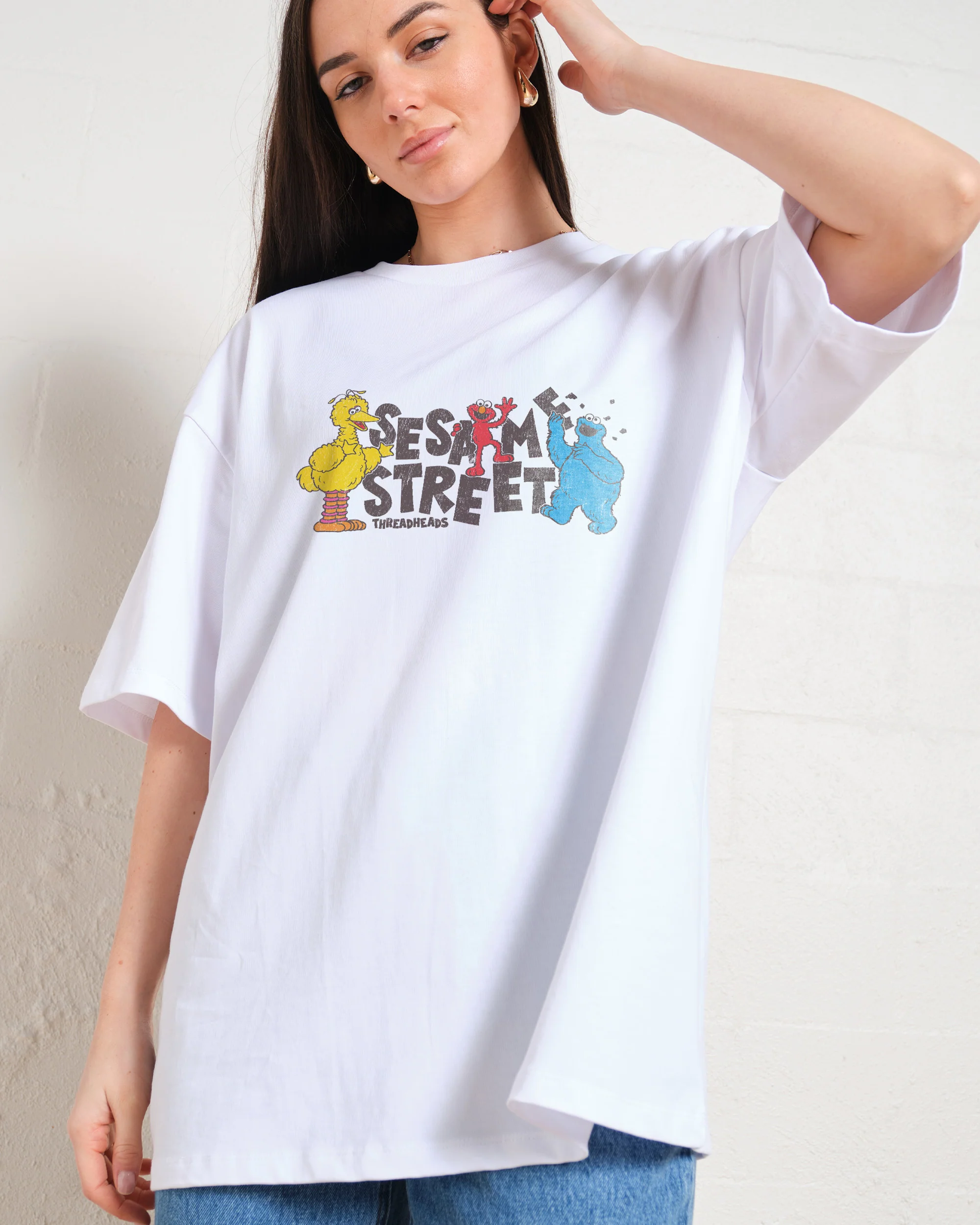 Sesame Street Hoops Oversized Tee