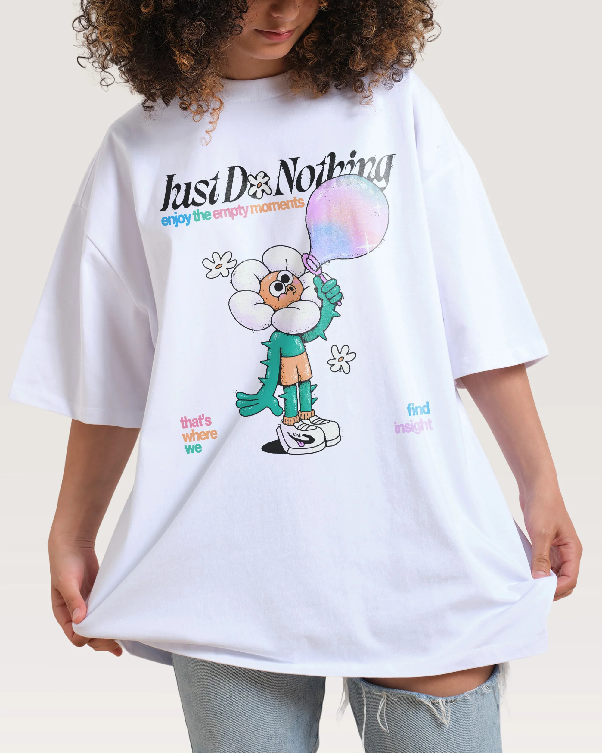 Just Do Nothing Oversized Tee