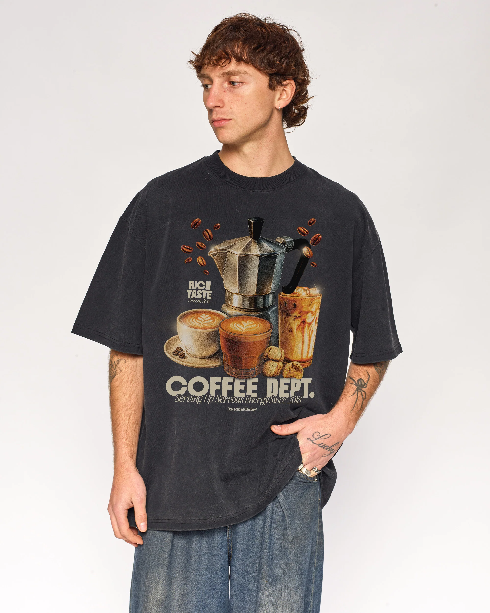 Coffee Dept Wash Tee