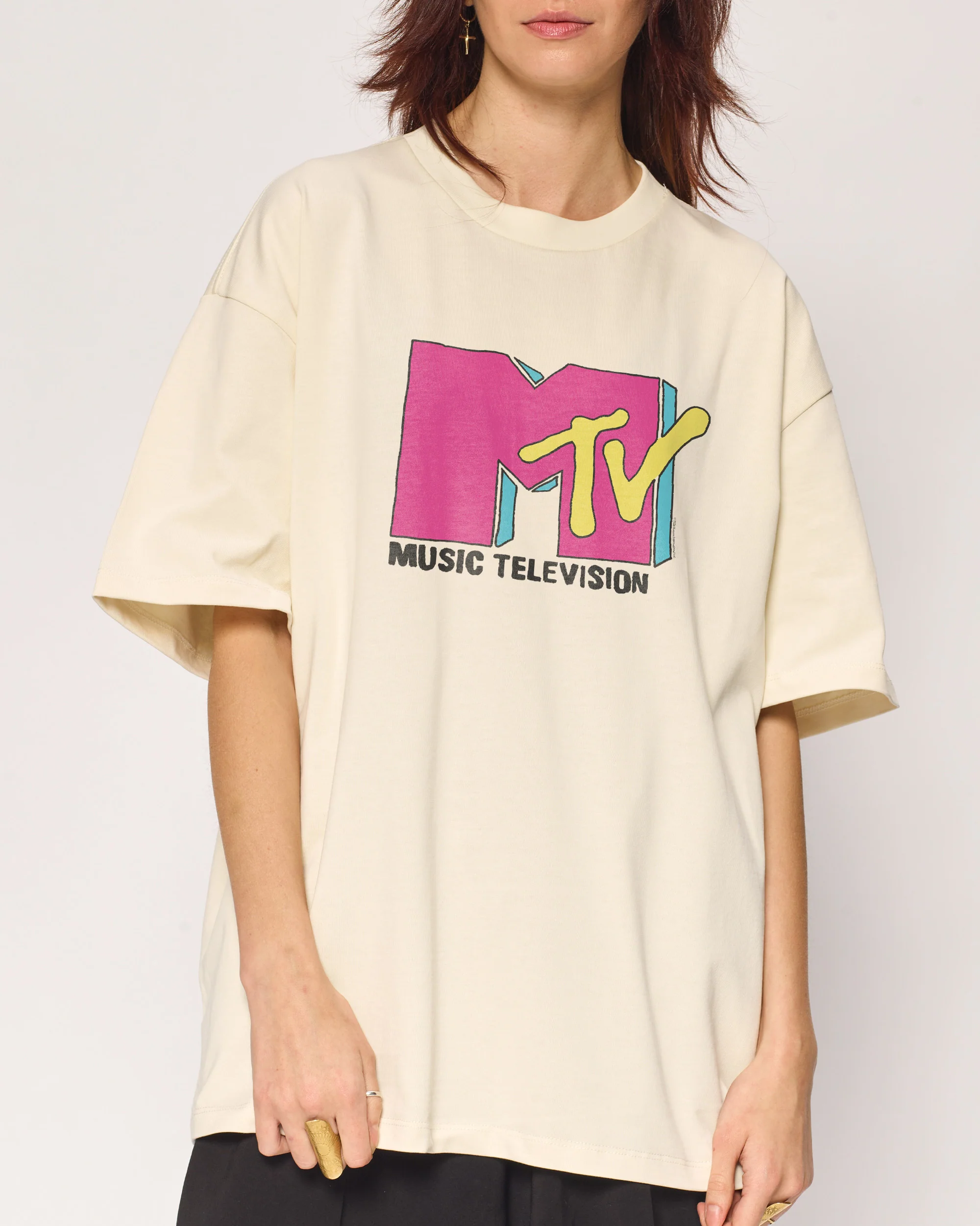 Classic MTV Logo Oversized Tee