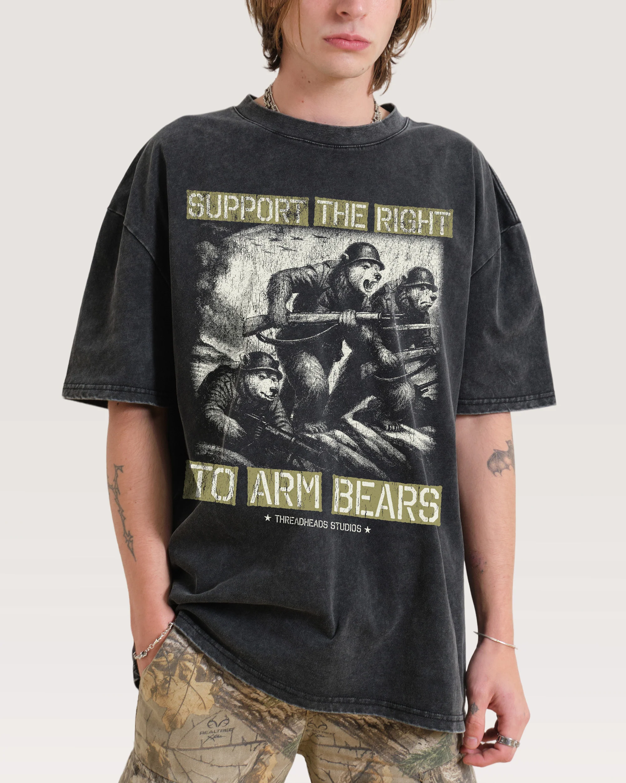 Arm Bears Wash Tee