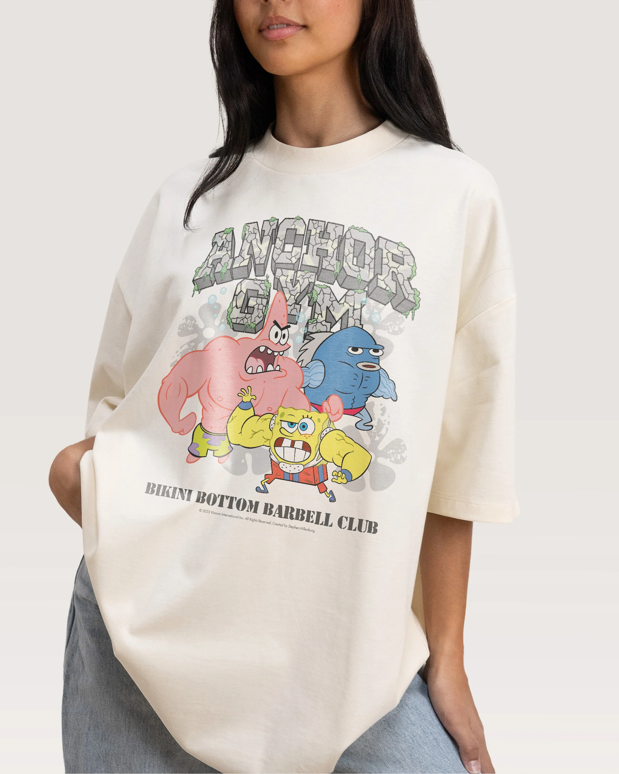 Spongebob Gym Oversized Tee