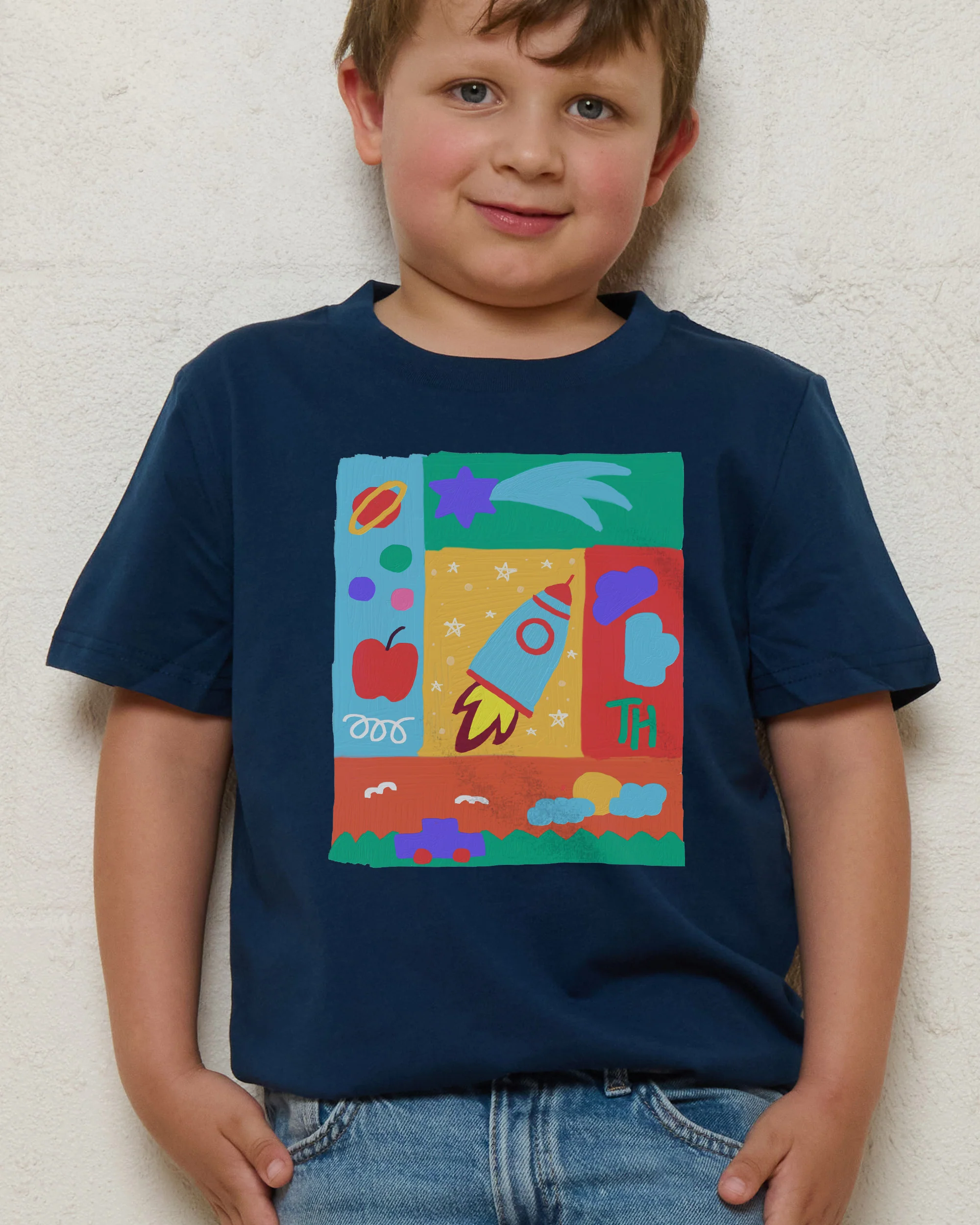 Rocket Painting Kids T-Shirt