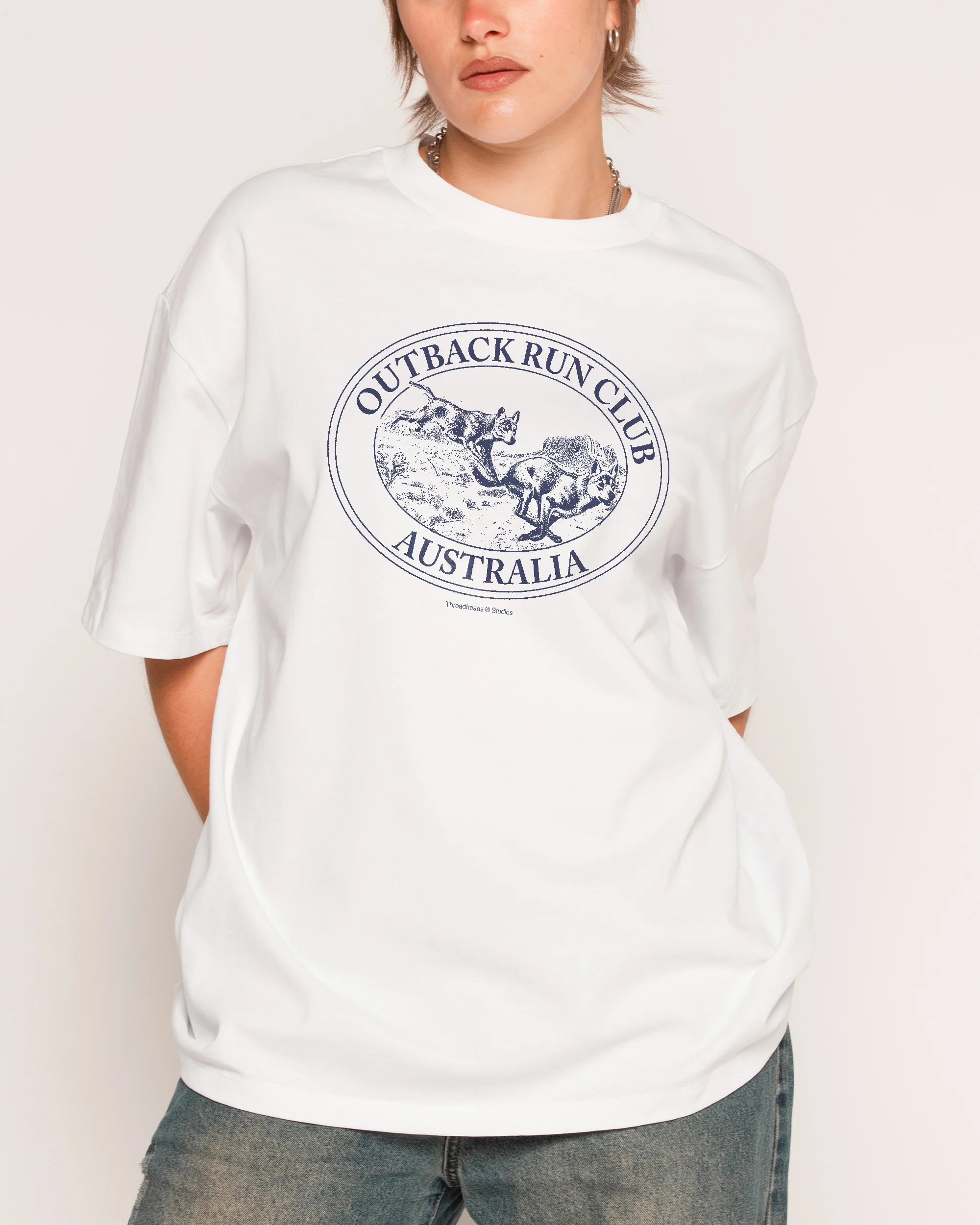Dingo Outback Run Club Oversized Tee