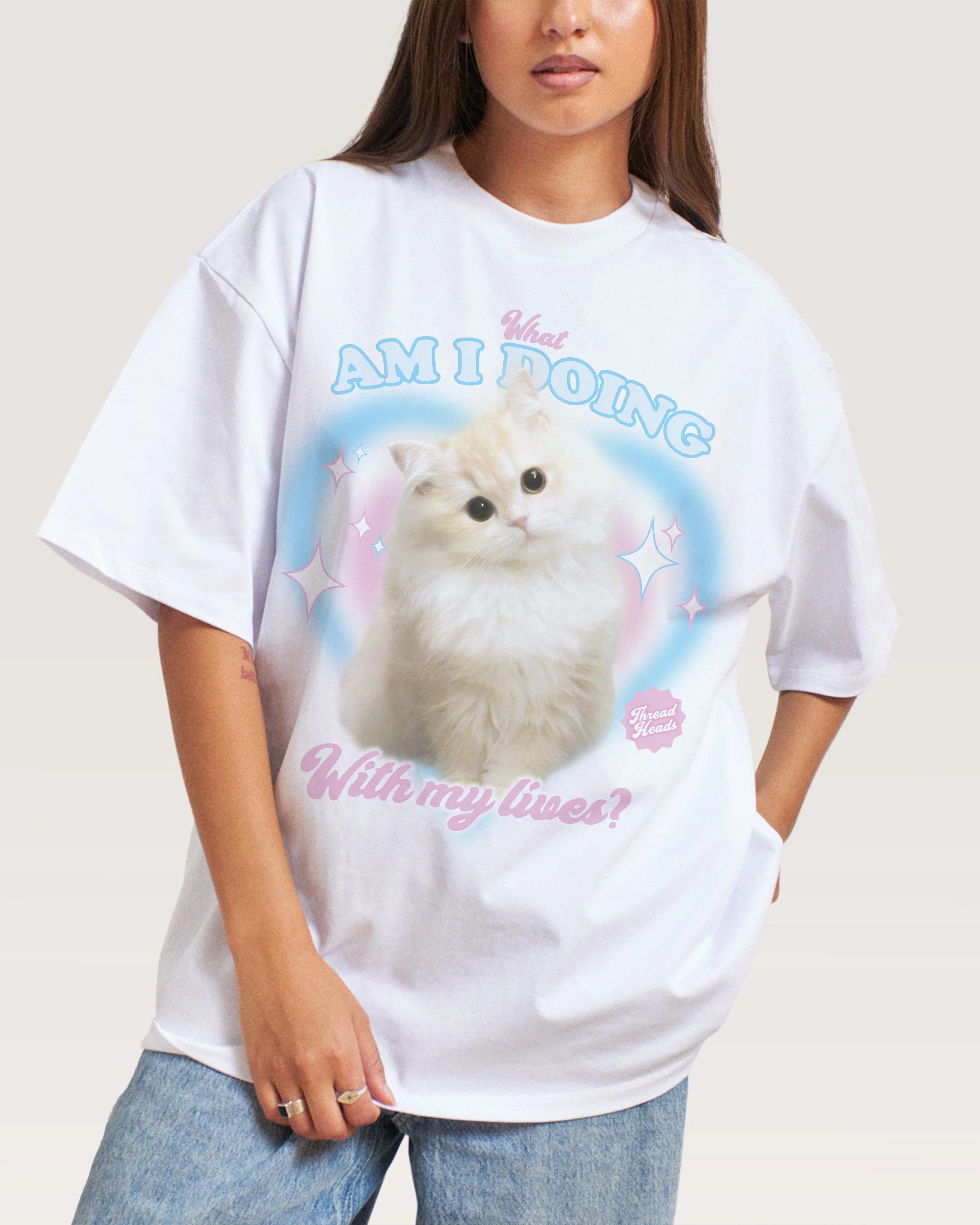 What Am I Doing With My Lives? Oversized Tee