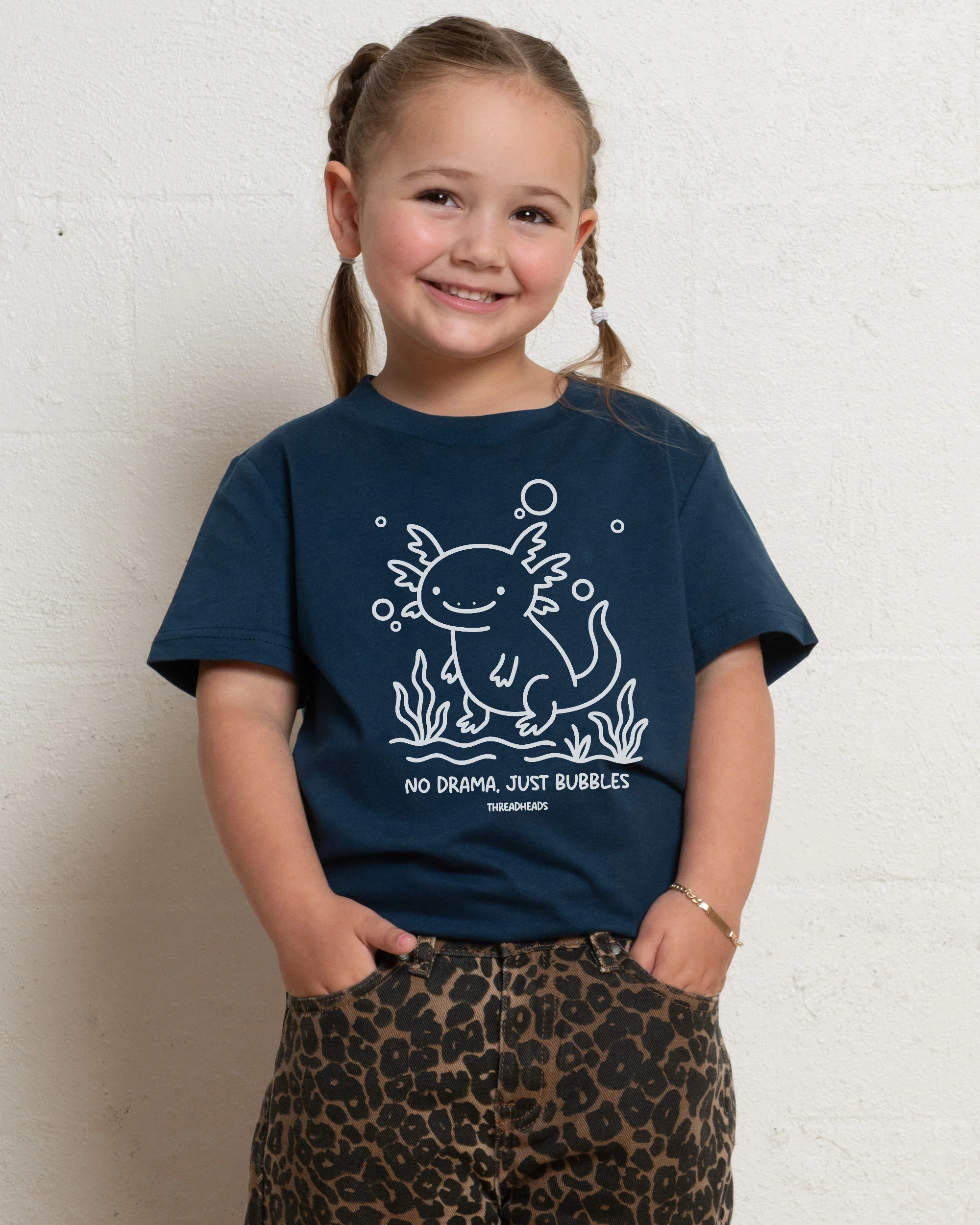 Axolotl Bubbles Kids T-Shirt