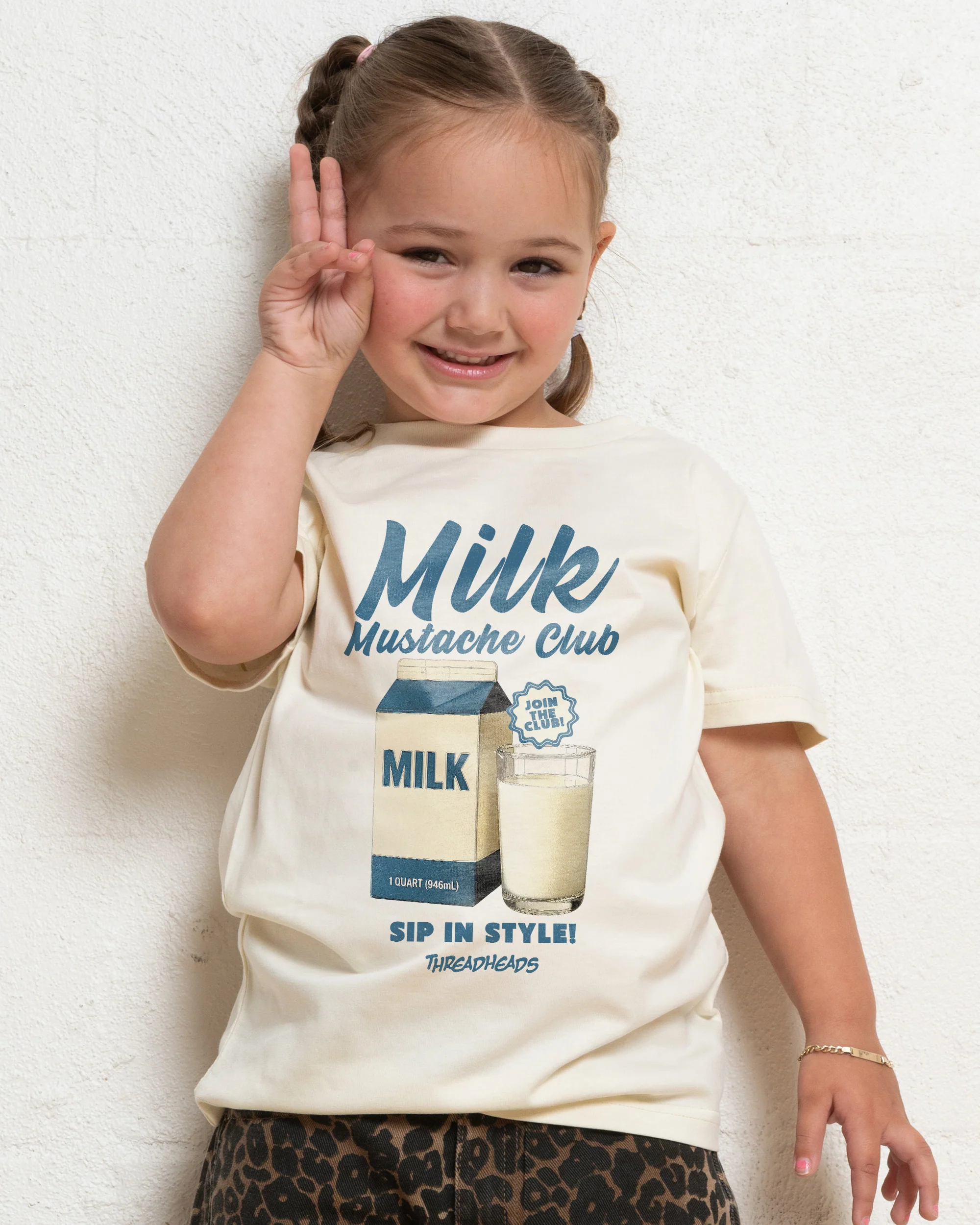 Milk Mustache Club Kids T-Shirt