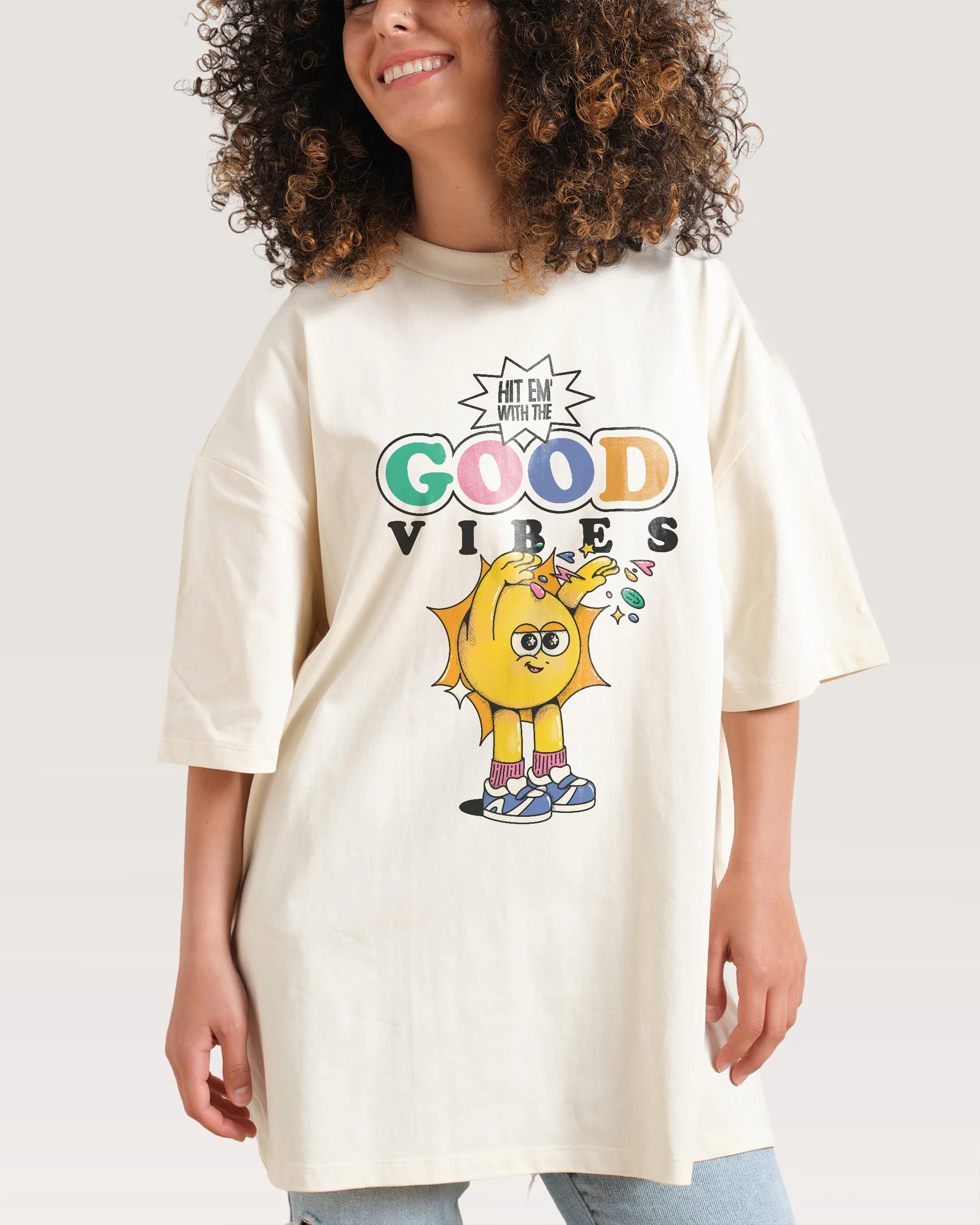 Good Vibes Oversized Tee