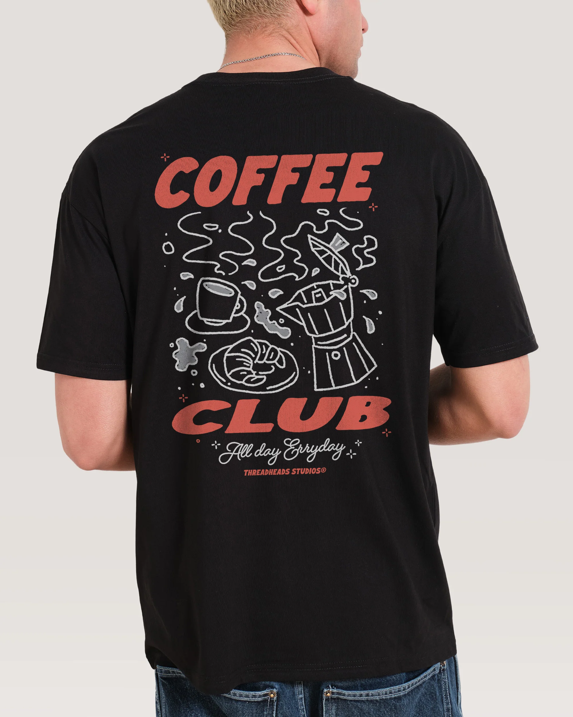 Coffee Club Oversized Tee