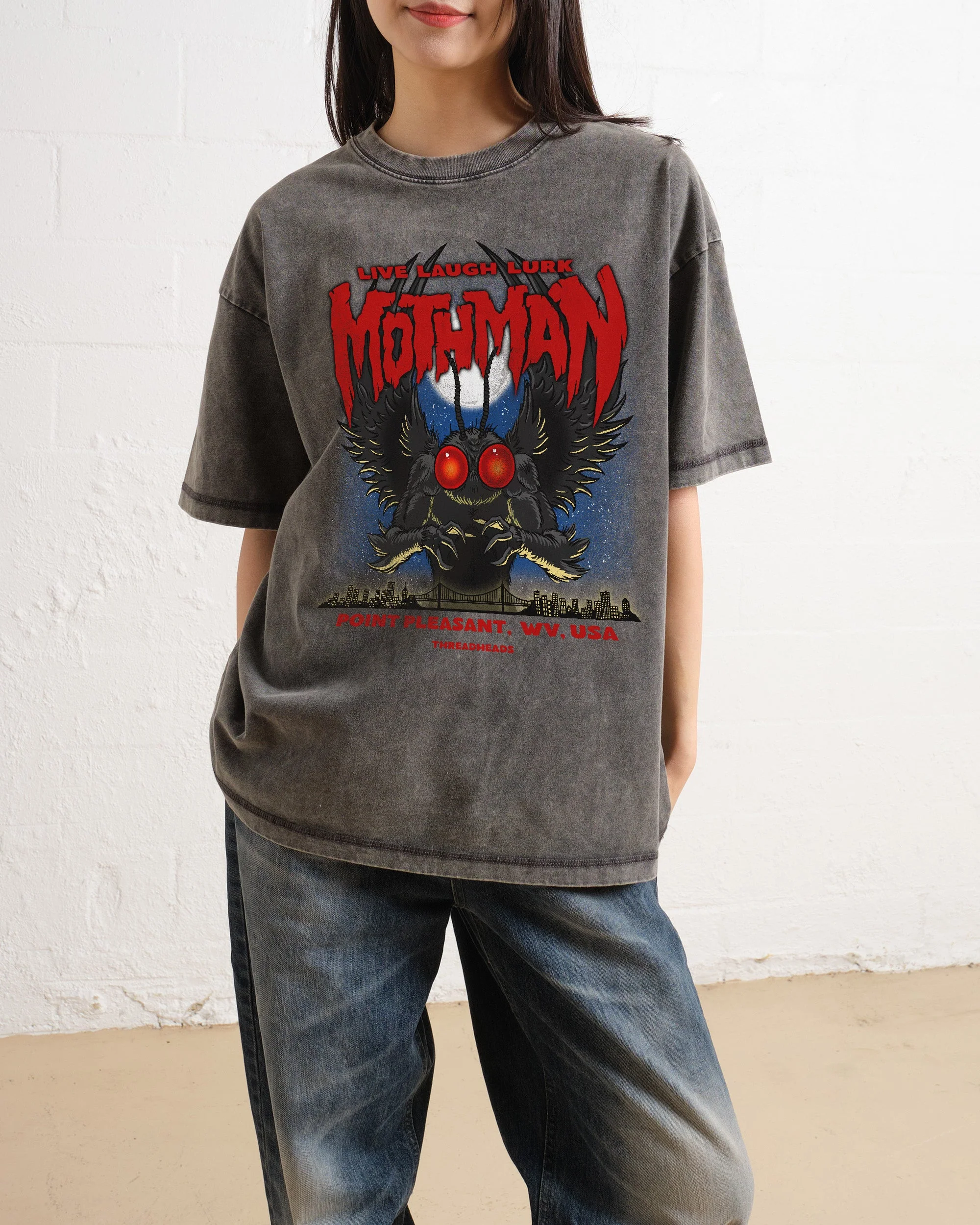 Mothman - Live Laugh Lurk Wash Tee