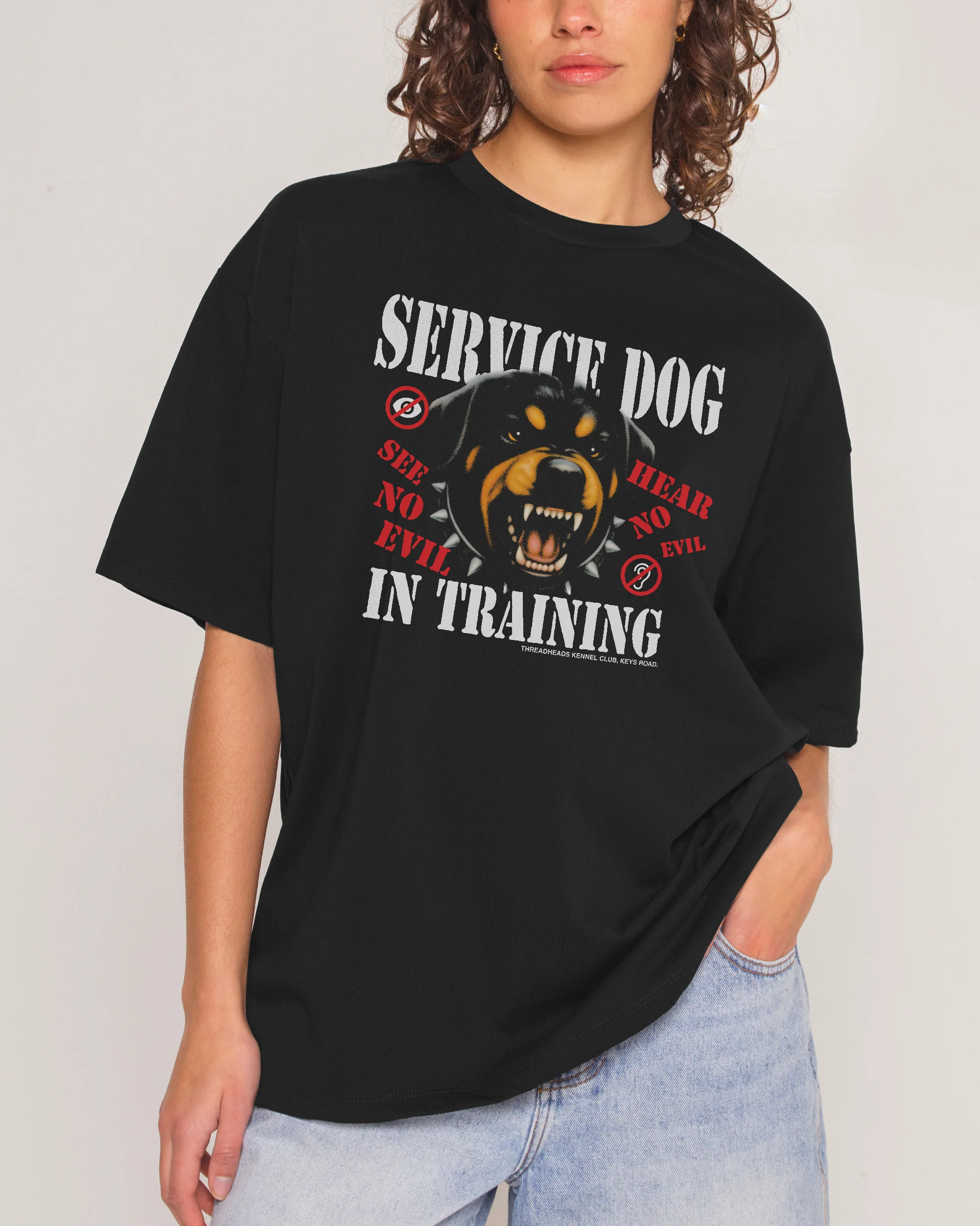 Service Dog Oversized Tee