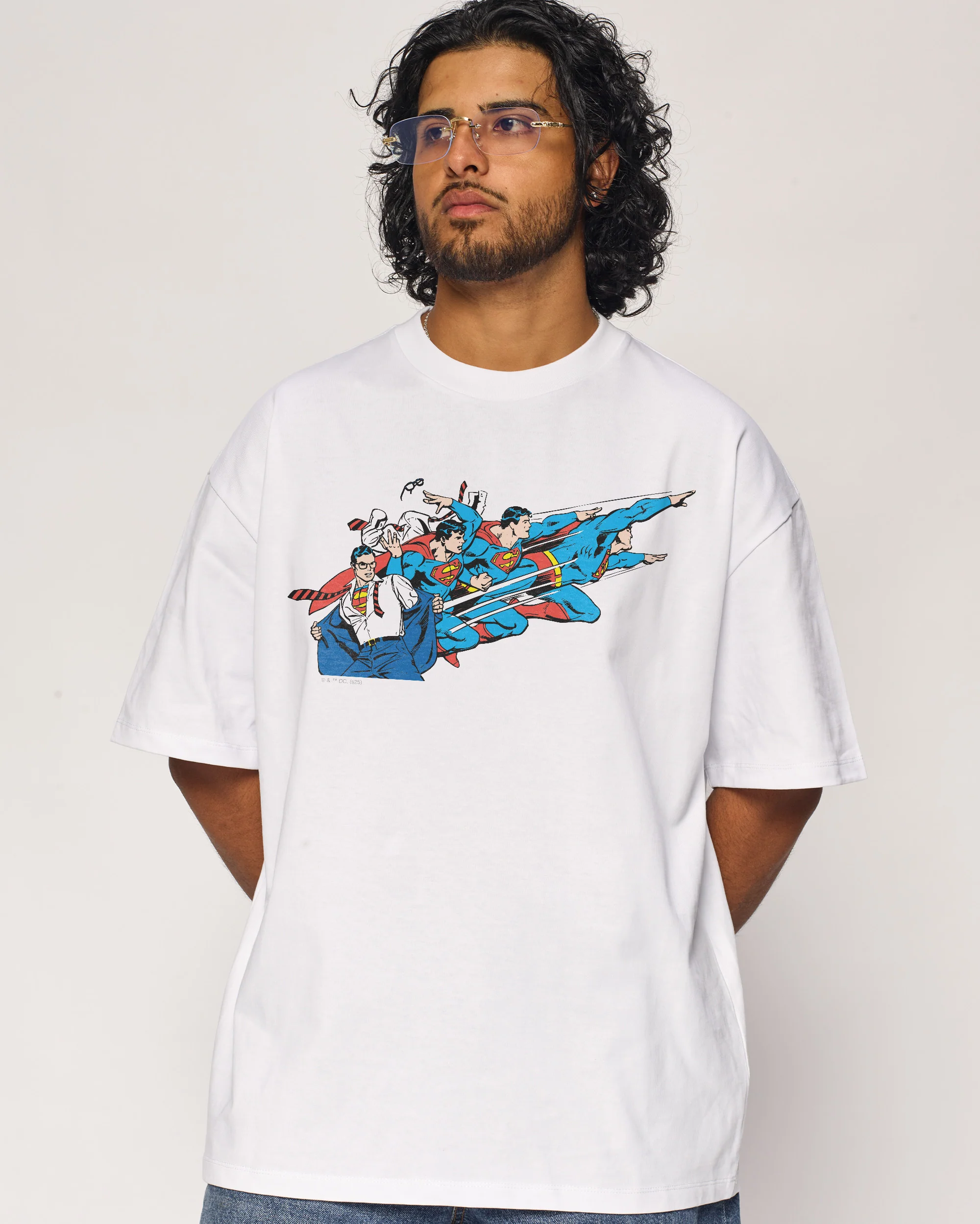 Superman Flying Oversized Tee
