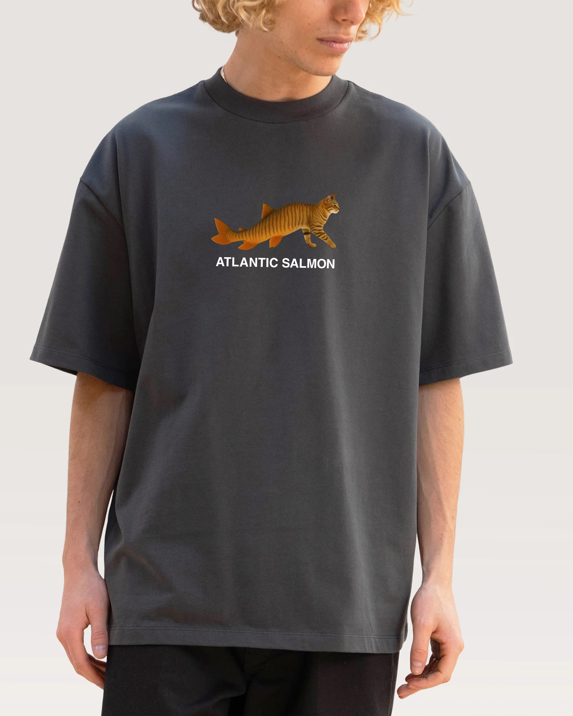 Ate Too Much Salmon Oversized Tee