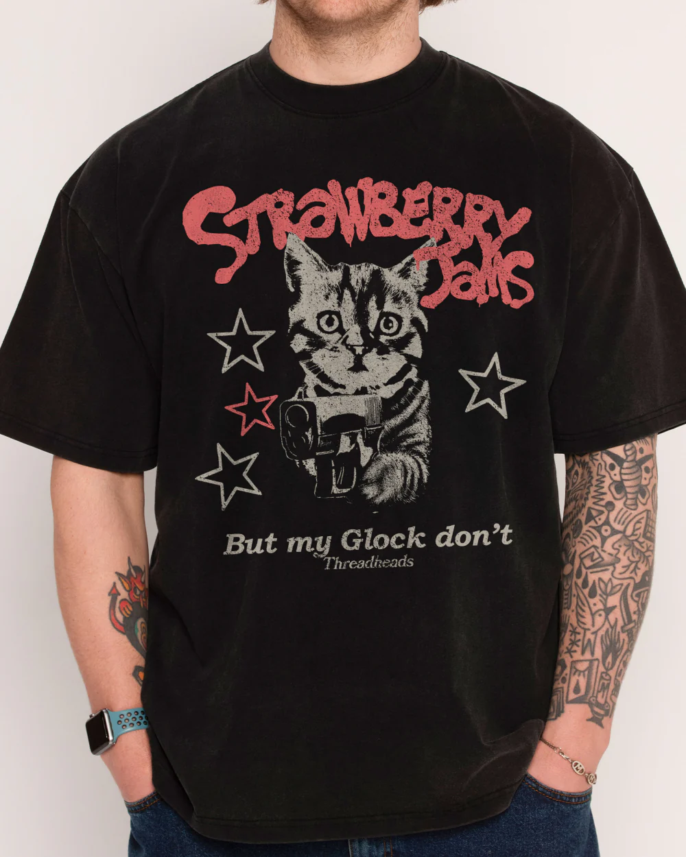 Strawberry Jams Wash Tee