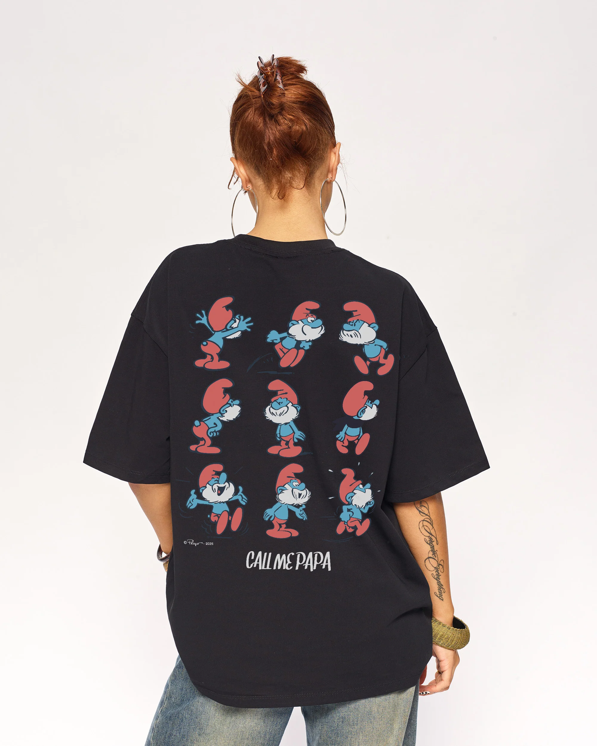 Call Me Papa Oversized Tee