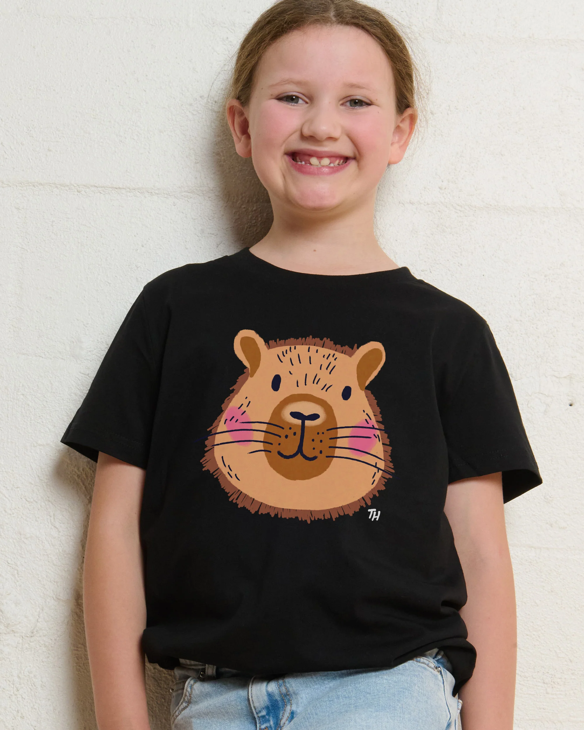 Capybara Face Kids T-Shirt