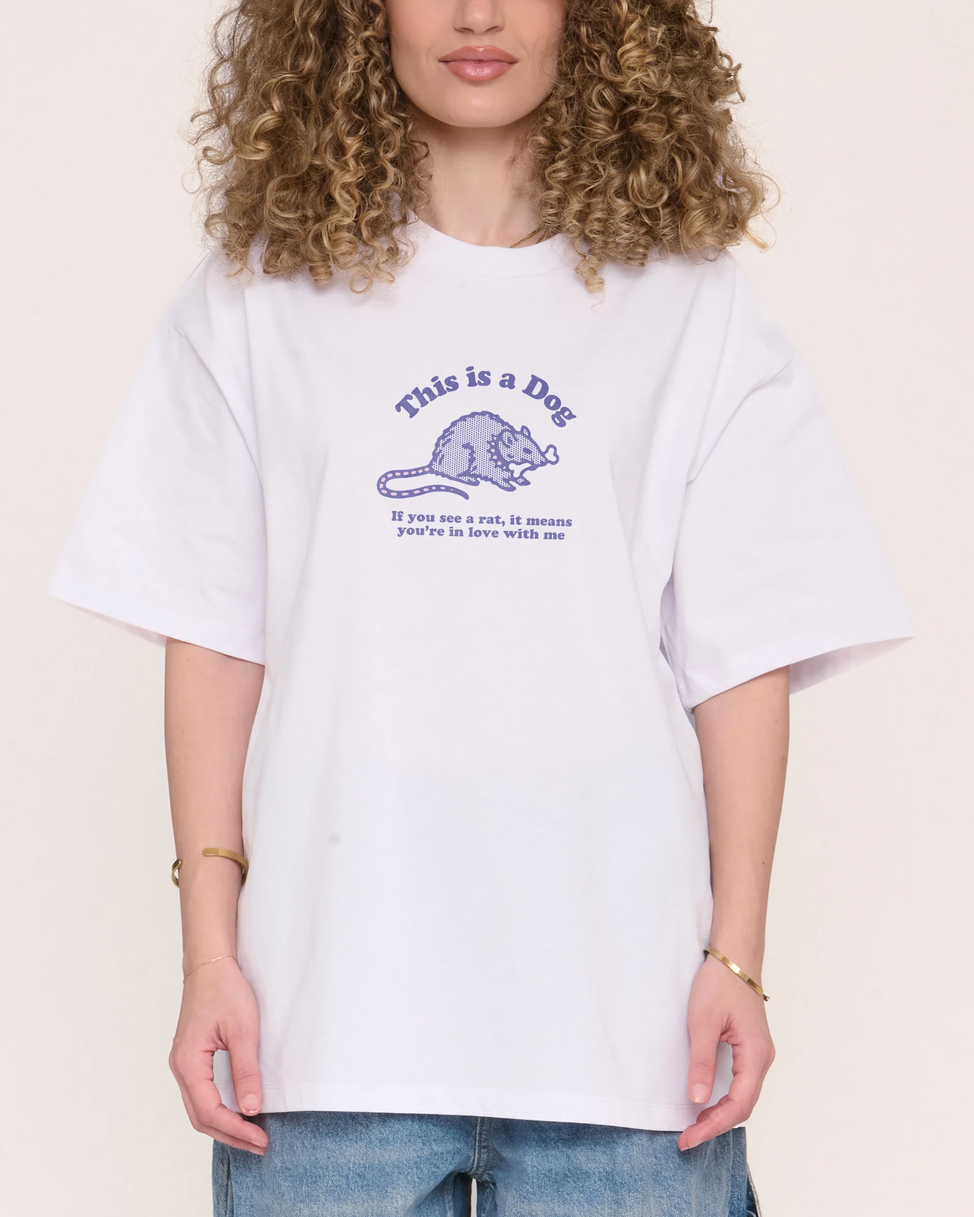 This is a Dog Oversized Tee