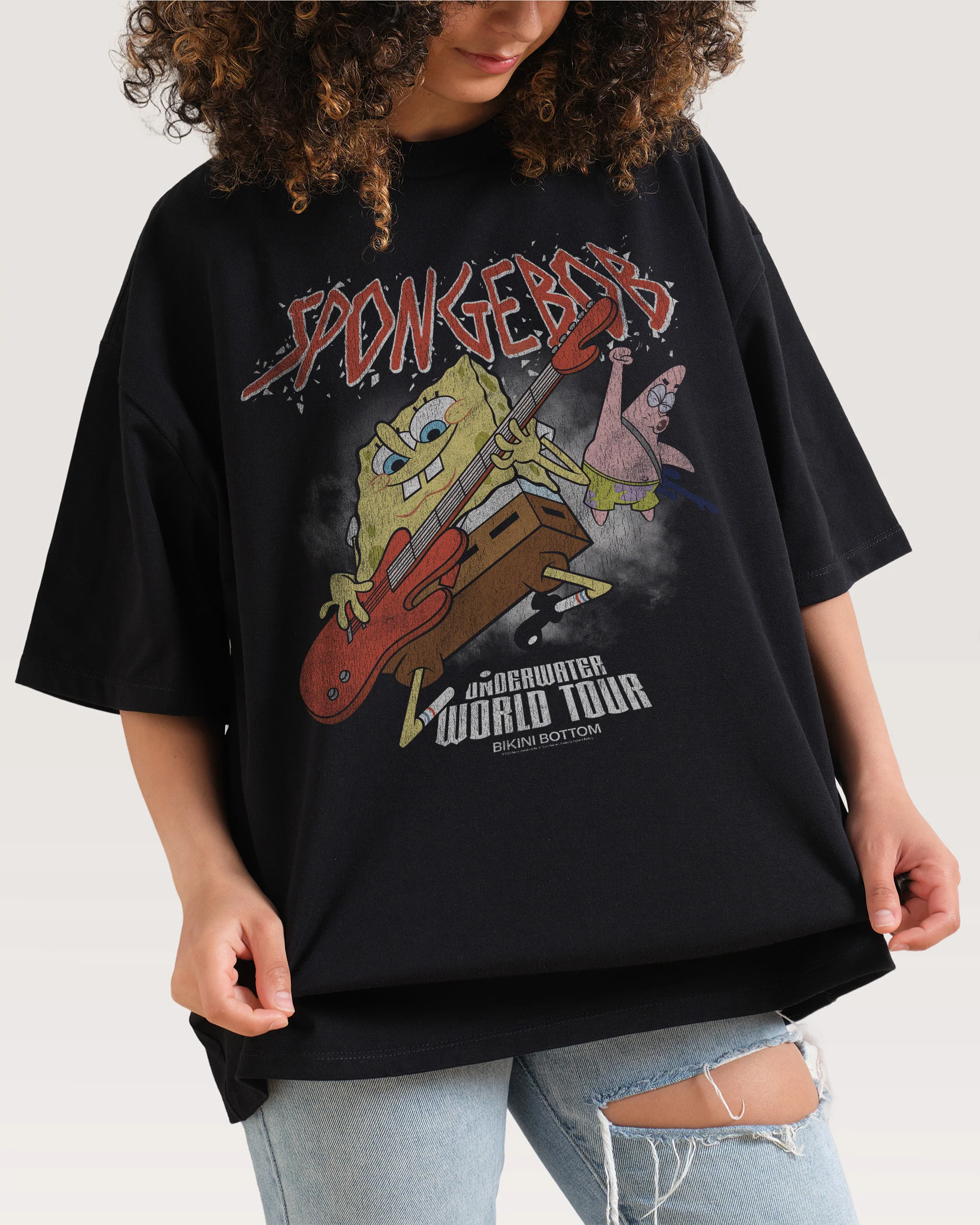 Spongebob’s World Tour Oversized Tee