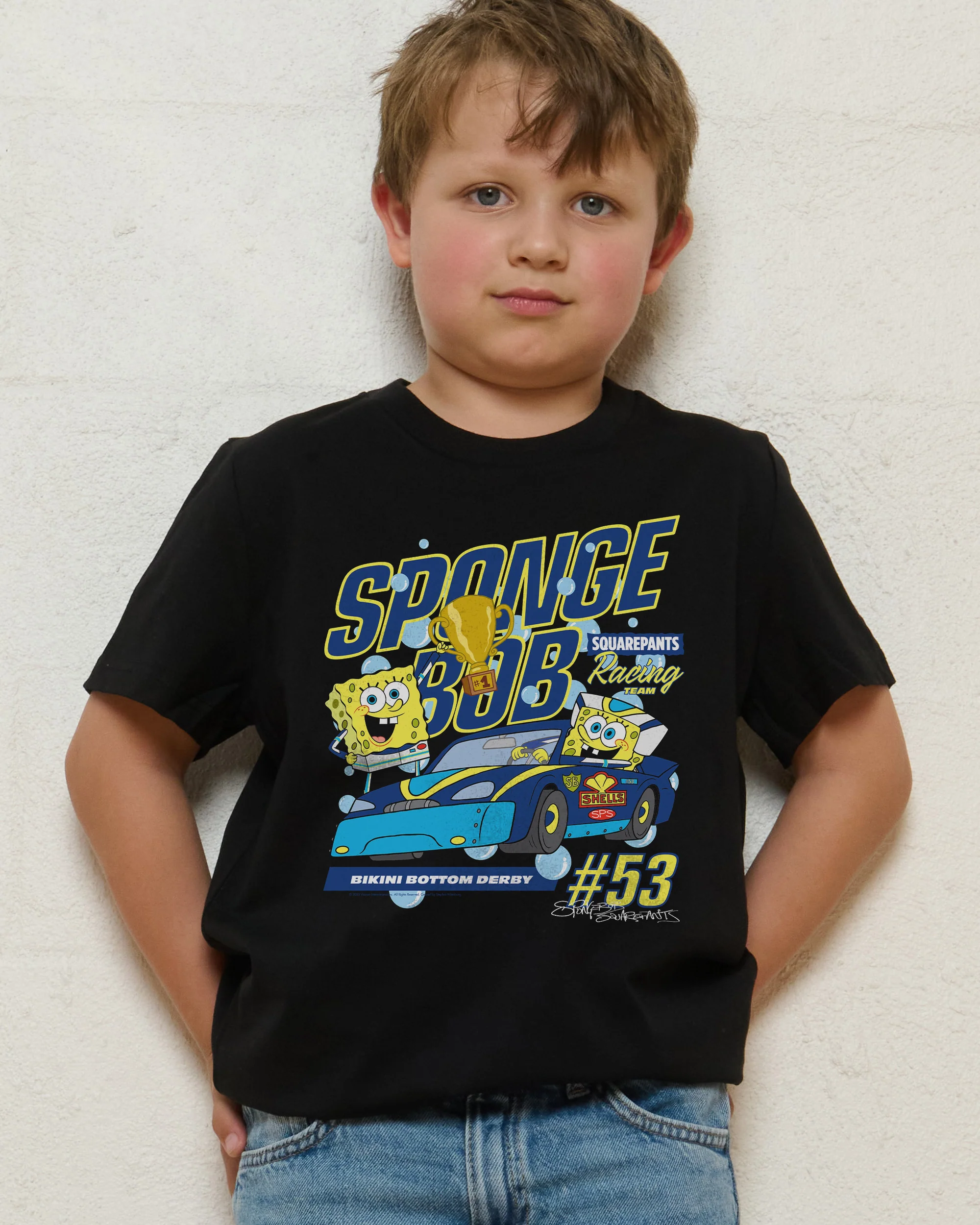 Spongebob Racing Kids T-Shirt