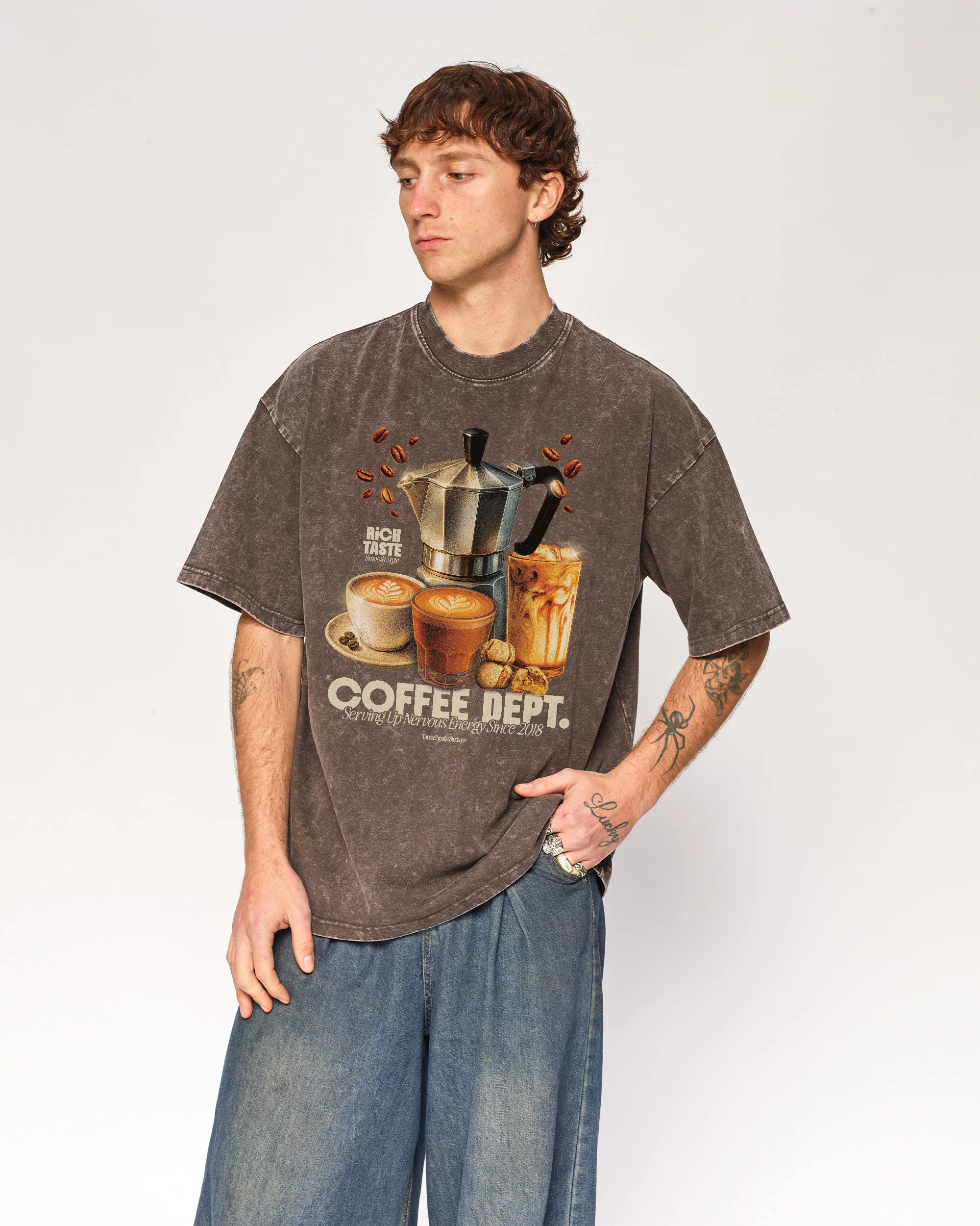 Coffee Dept Wash Tee