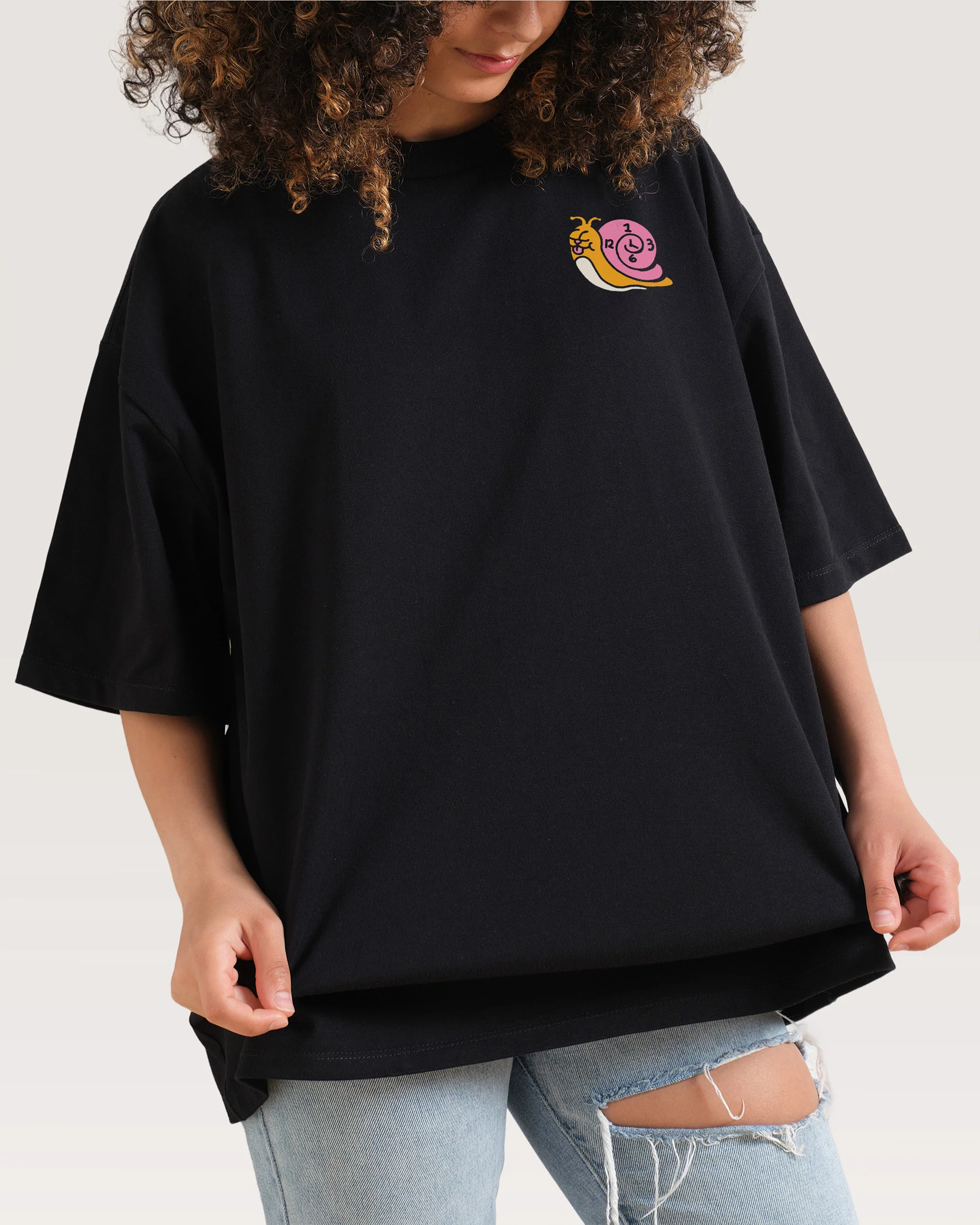 Time is on My Side Front and Back Oversized Tee