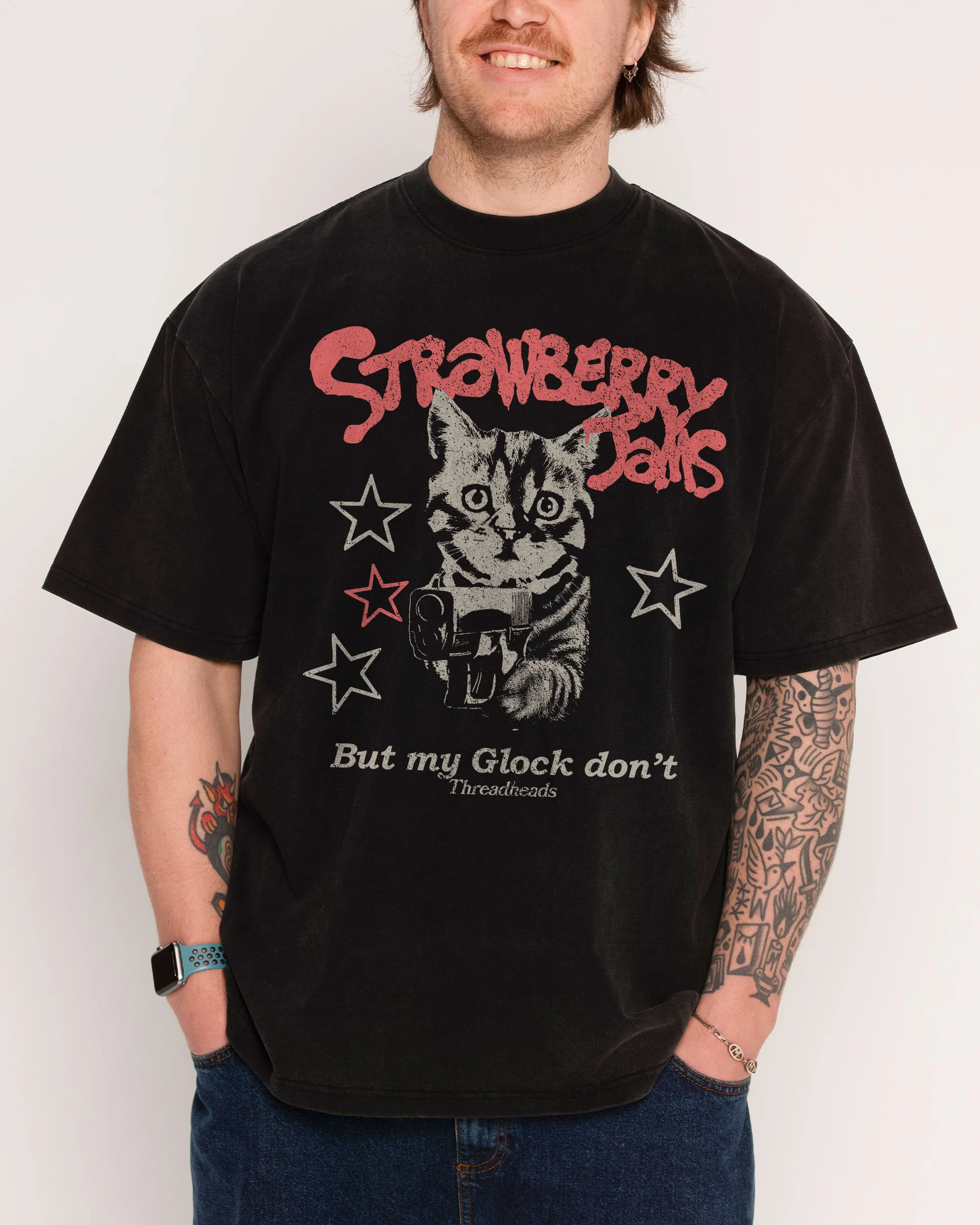 Strawberry Jams Wash Tee