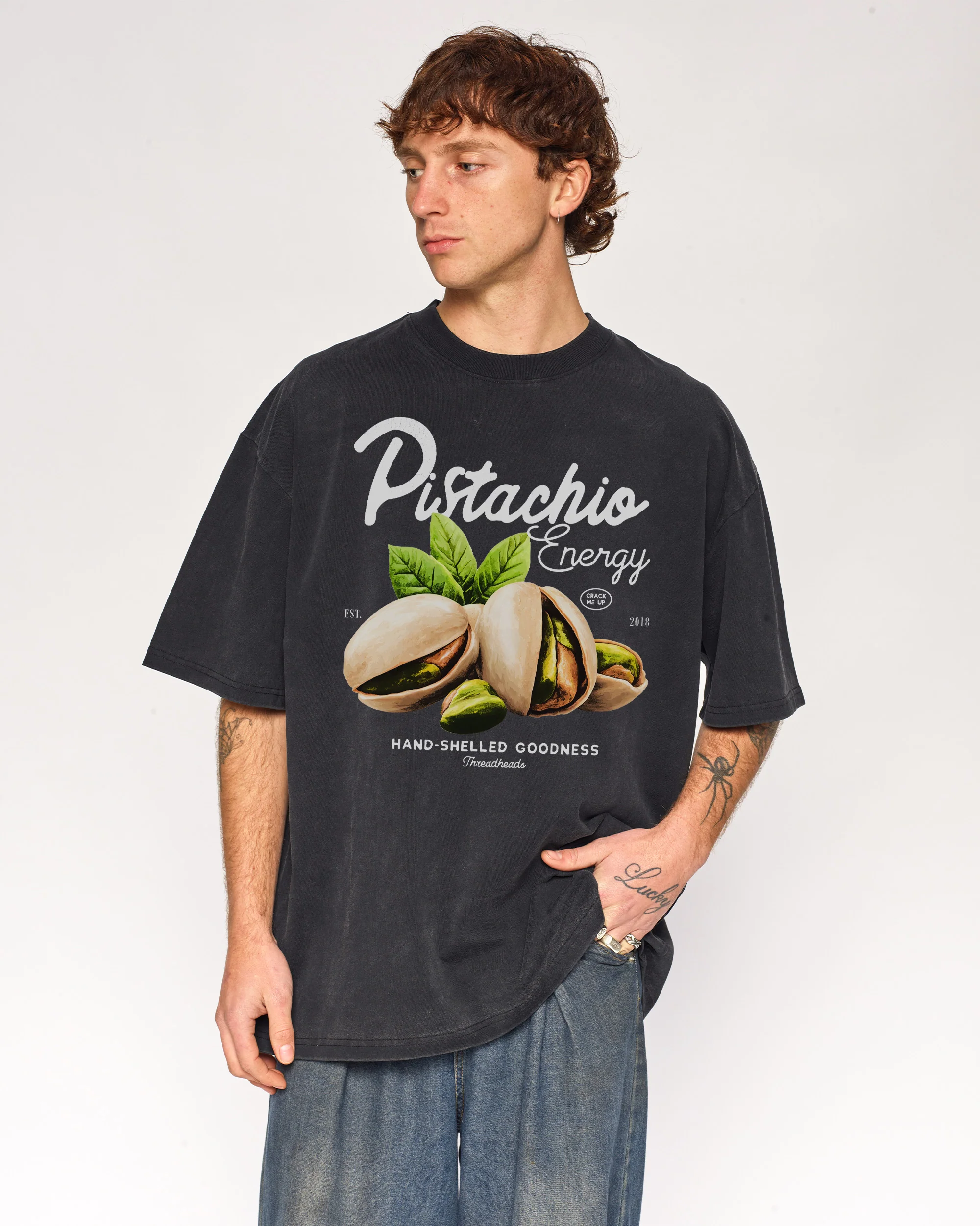 Pistachio Energy Wash Tee