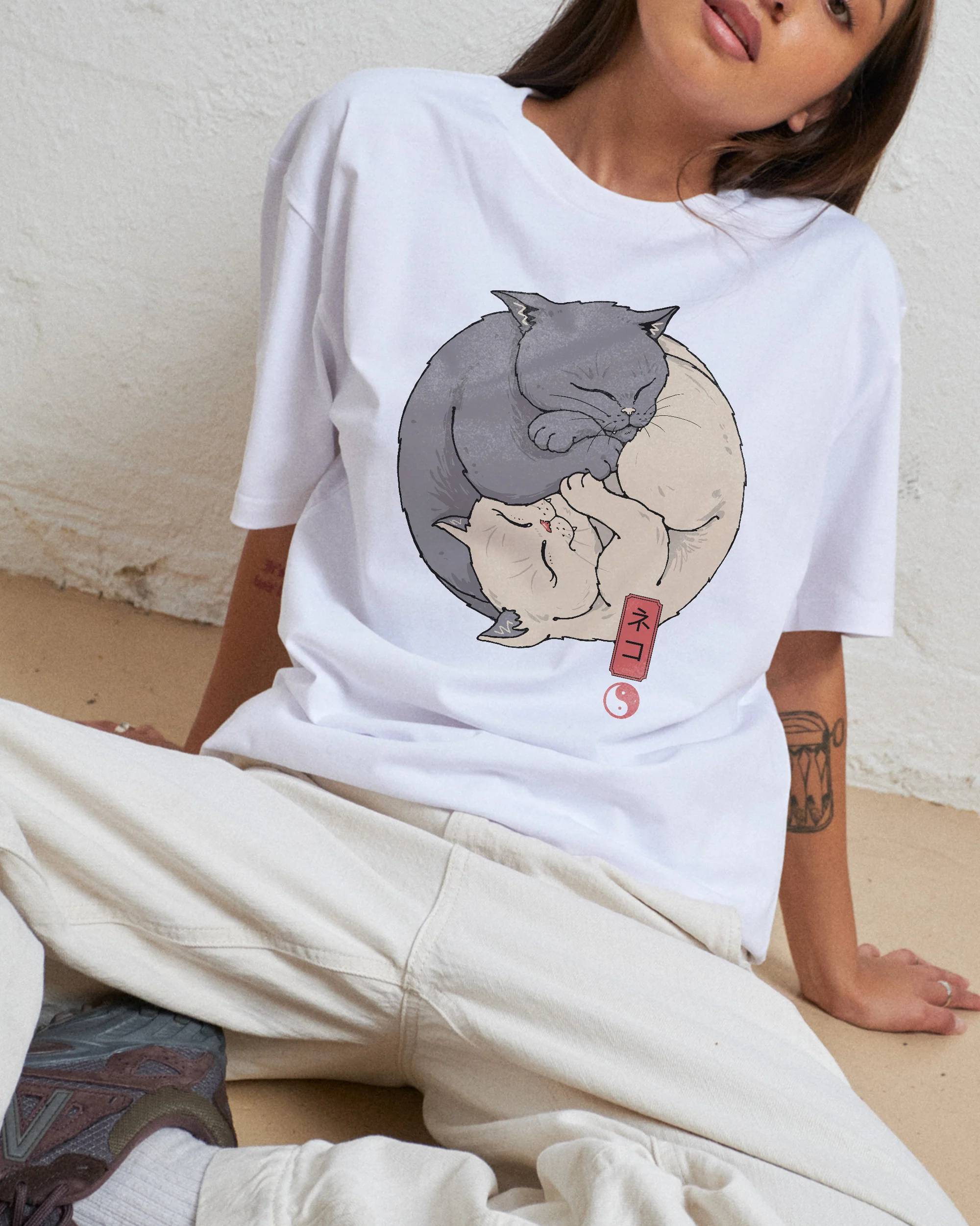 Yin Yang Cats T-Shirt