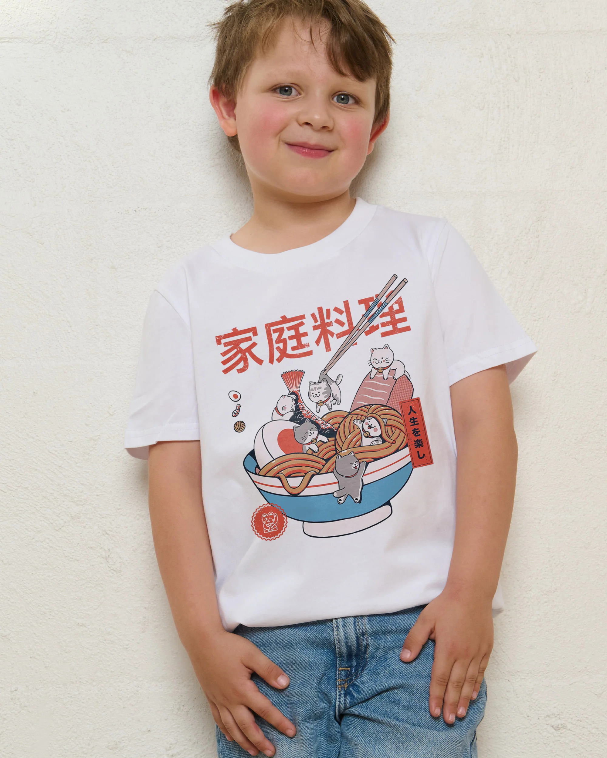 Ramen and Mini Cats Kids T-Shirt