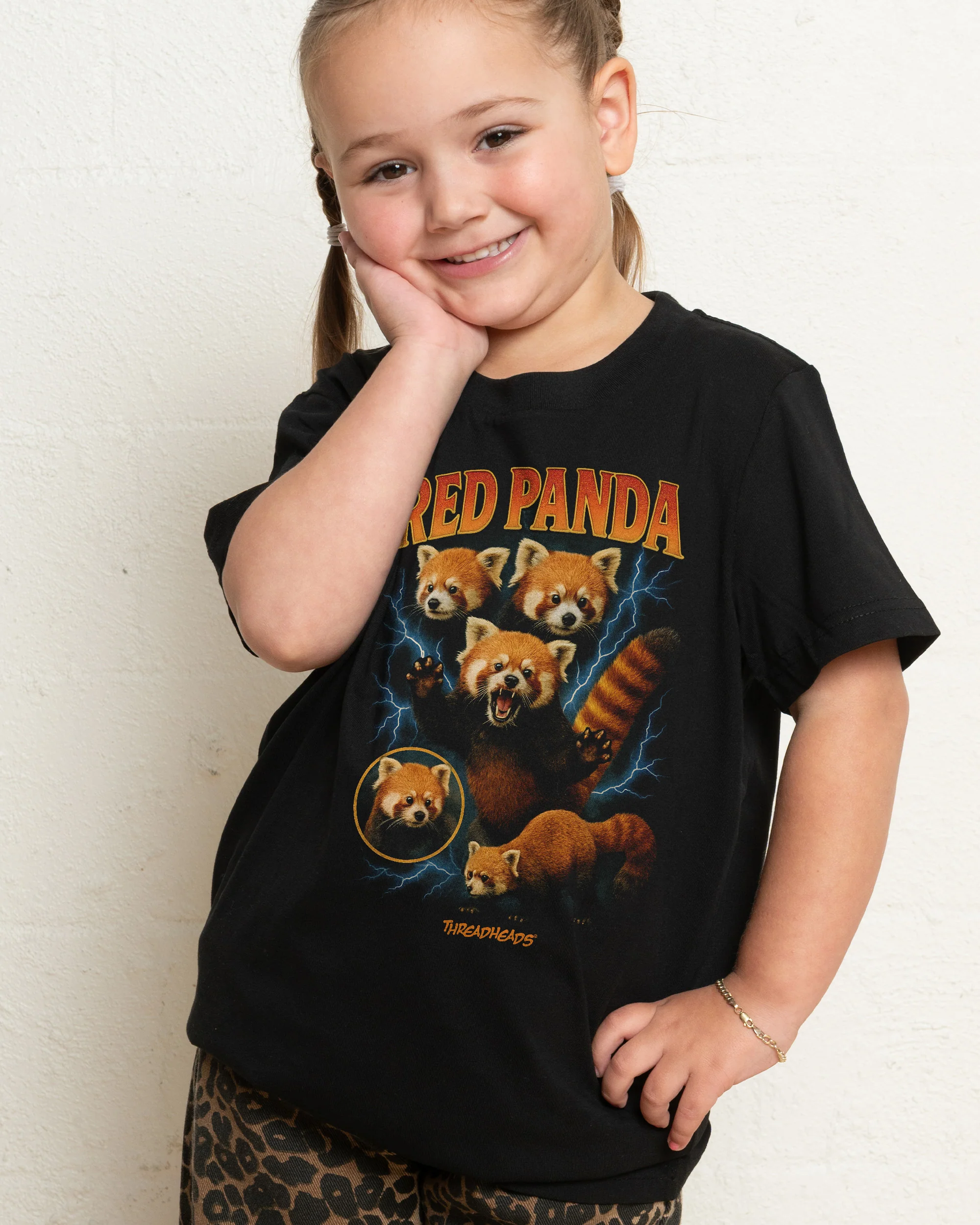Red Panda Collage Kids T-Shirt