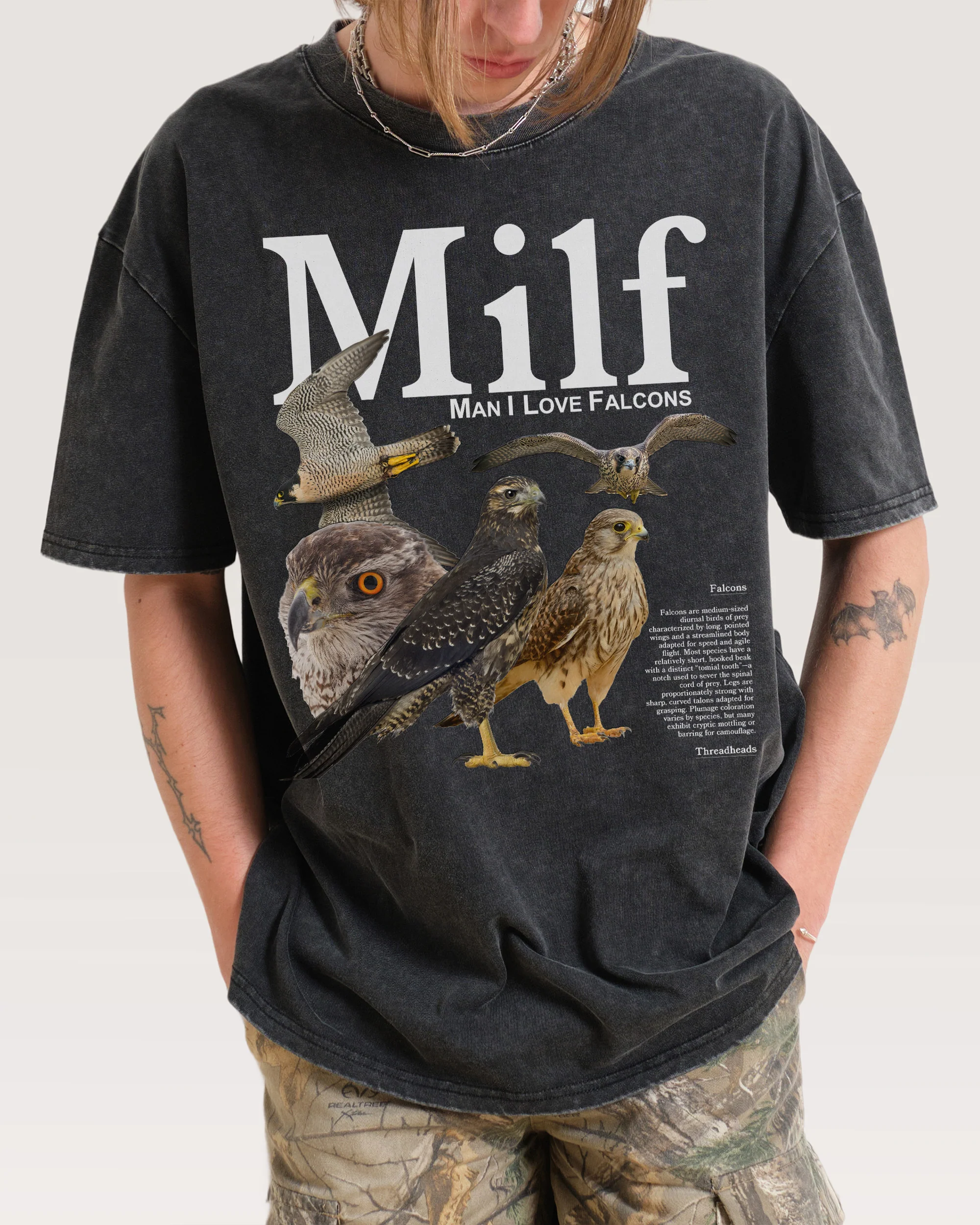 Man I Love Falcons Wash Tee