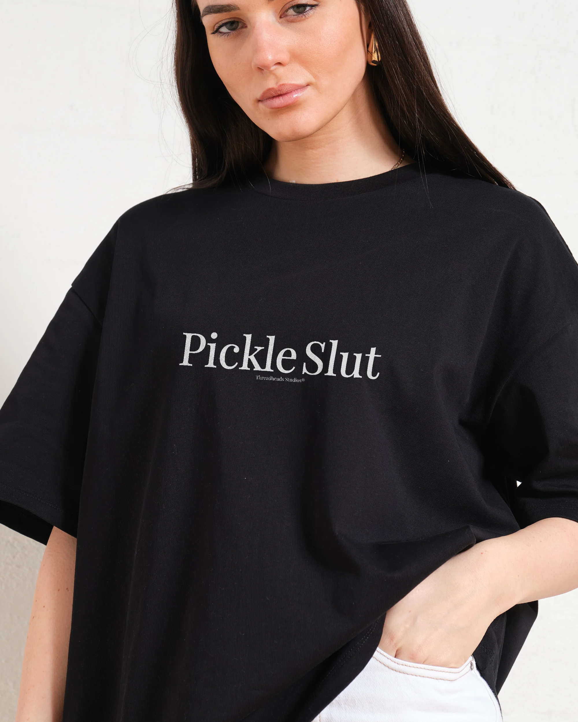 Pickle Slut Oversized Tee