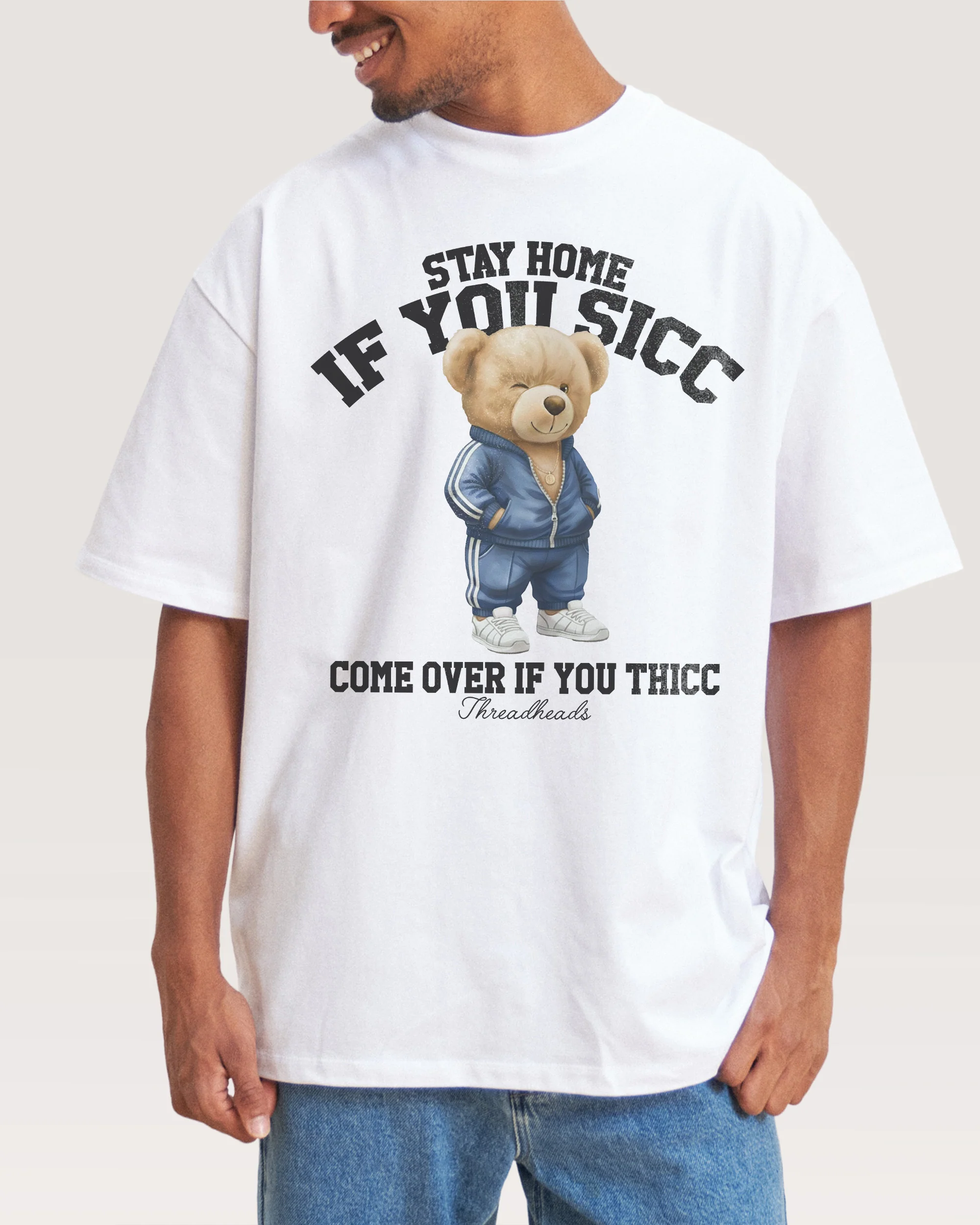 Stay Home if you Sicc Oversized Tee