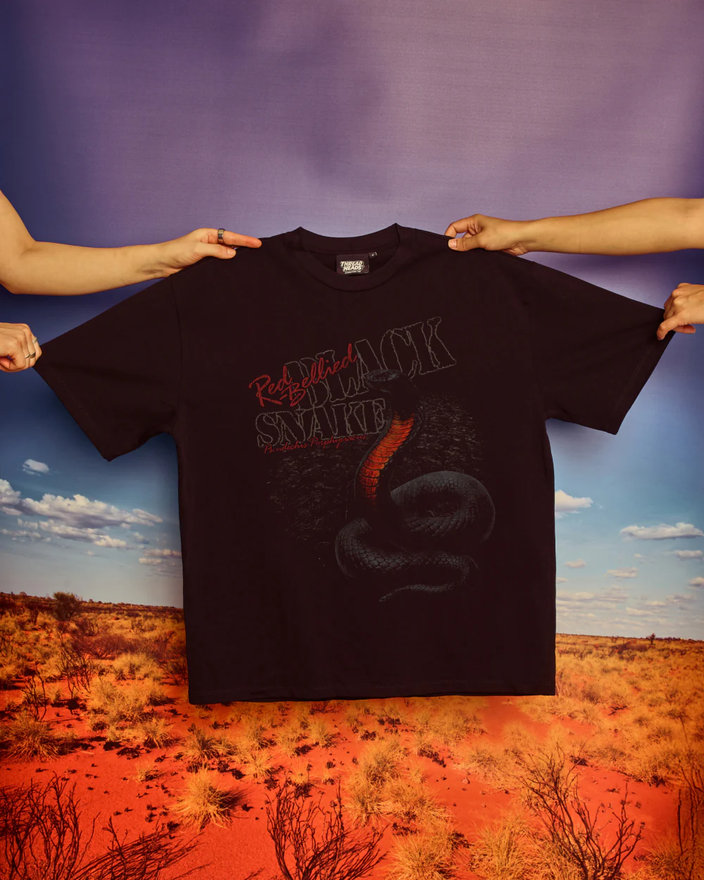 Red Bellied Black Snake Oversized Tee